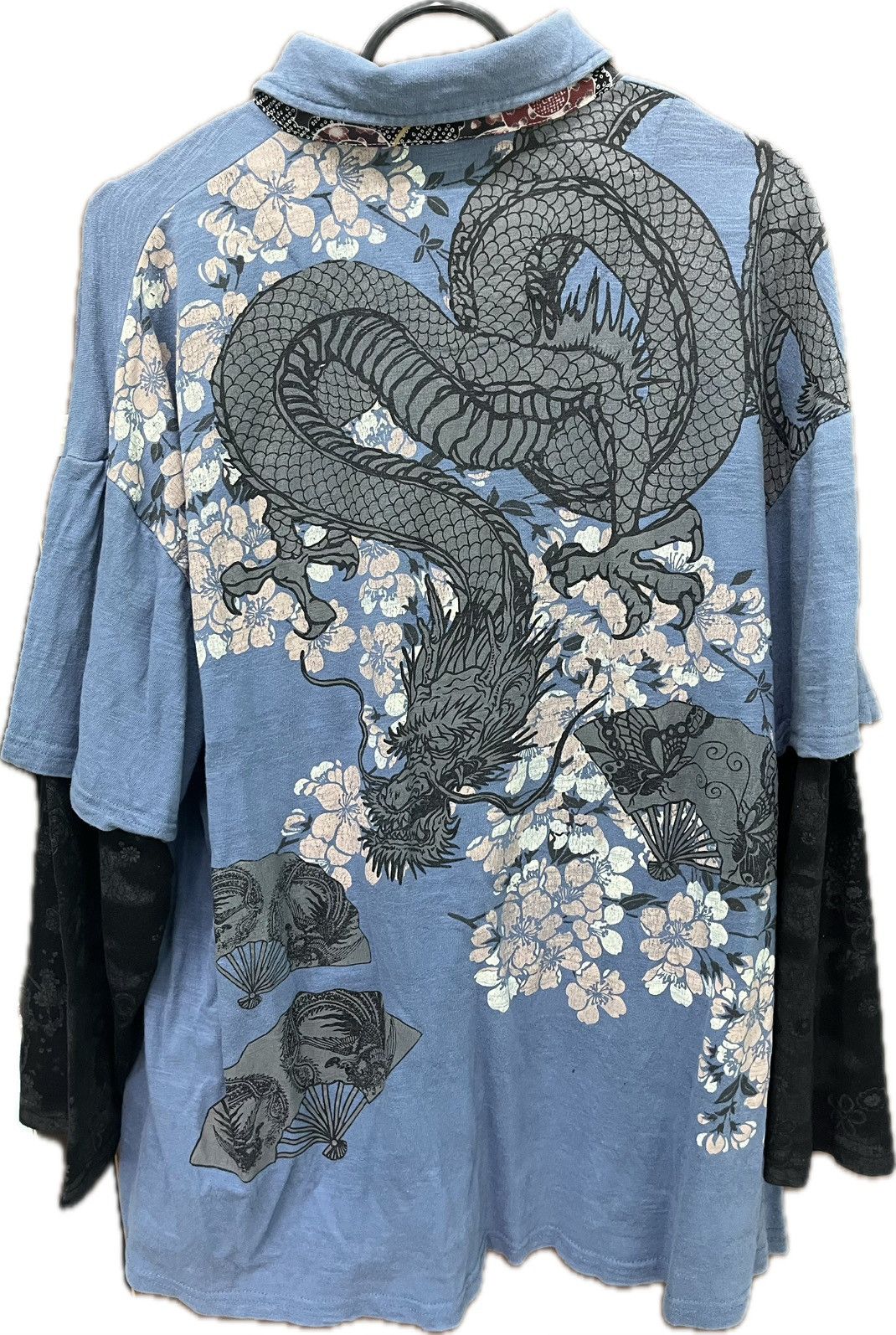 Bullet Noise Japanese Sukajan Dragon Single Pocket Long Sleeve Shirt Size US L / EU 52-54 / 3 - 2 Thumbnail