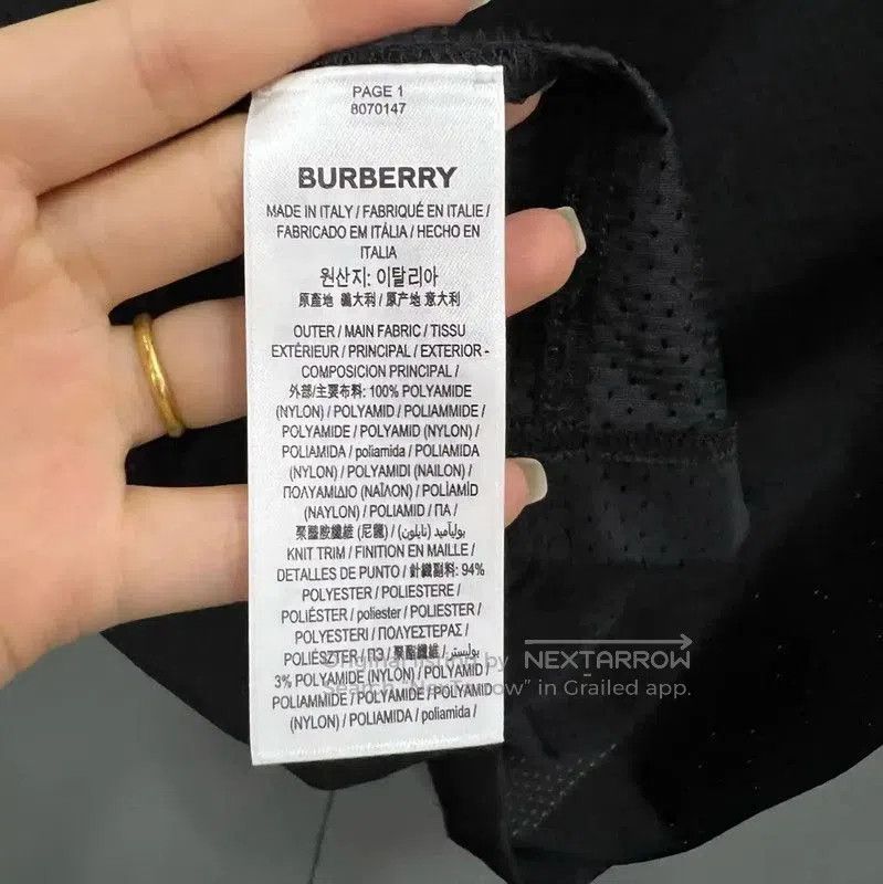 Burberry Burberry Black Cotton Short Sleeve T. Size US M / EU 48-50 / 2 - 4 Thumbnail