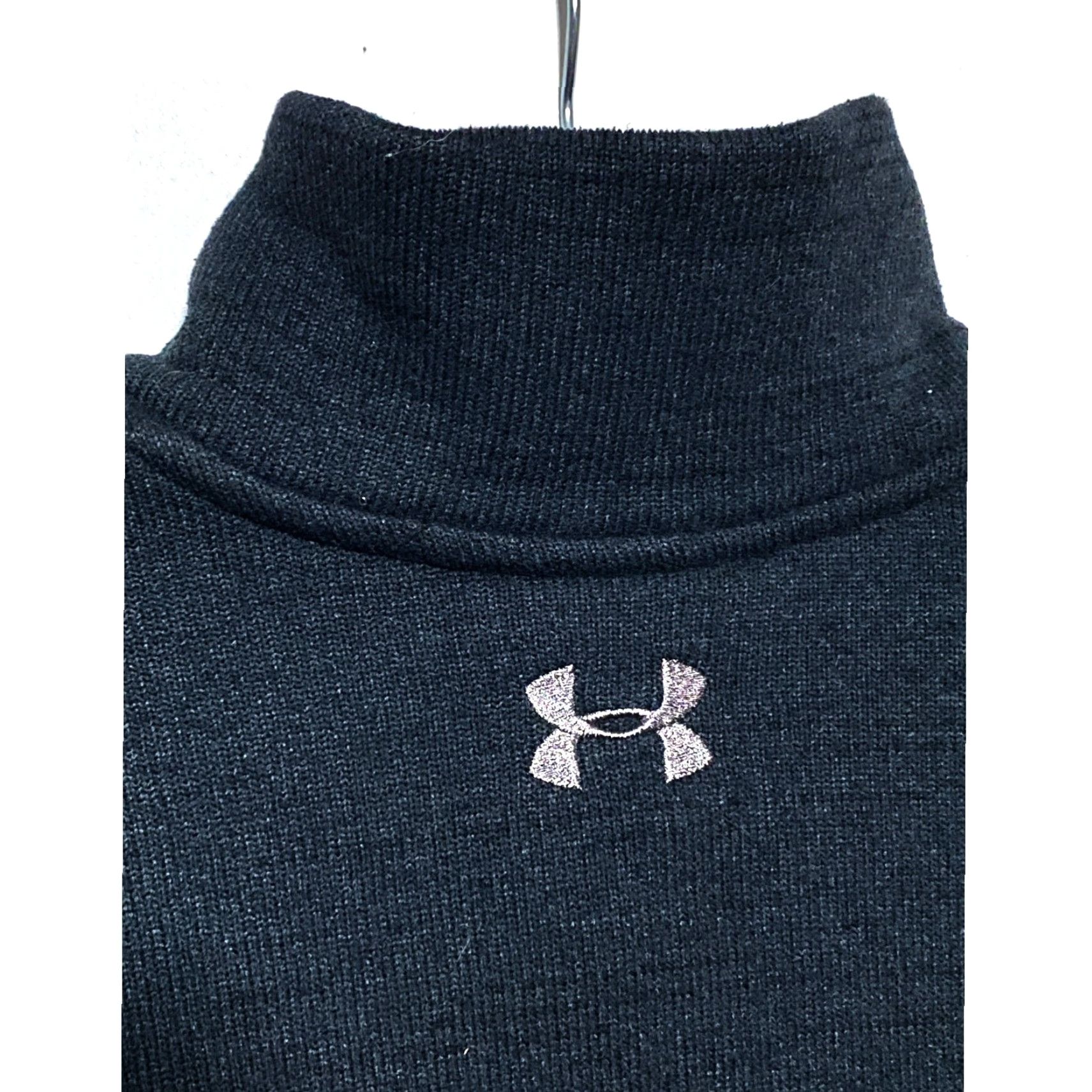 Under Armour Under Armour Loose Cold Gear Fleece Pullover Mens L Black Zip Pocket Snap Buttons 2 Zip 20.5" Pit to Pit 26.5" Length 26.5" Outdoor Sweatshirt Casual Size US L / EU 52-54 / 3 - 4 Thumbnail
