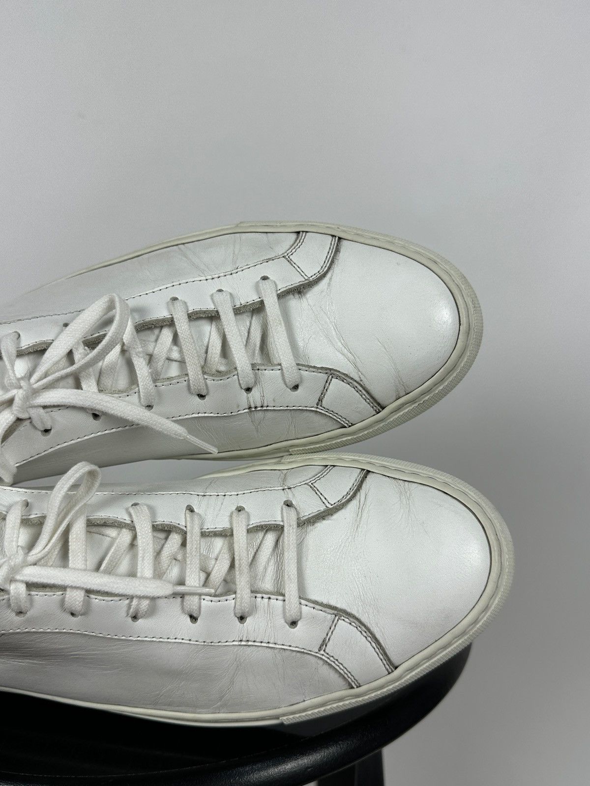 Common Projects Common Projects Original Achilles 1528 Low White Sneakers Size US 11 / EU 44 - 22 Thumbnail