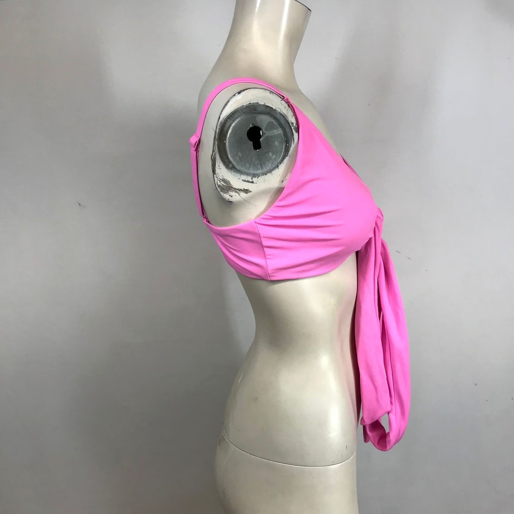 Vintage Aerie Pink Tie Bikini Swim Top Wrap Adjustable Straps Large Size Size L / US 10 / IT 46 - 4 Thumbnail