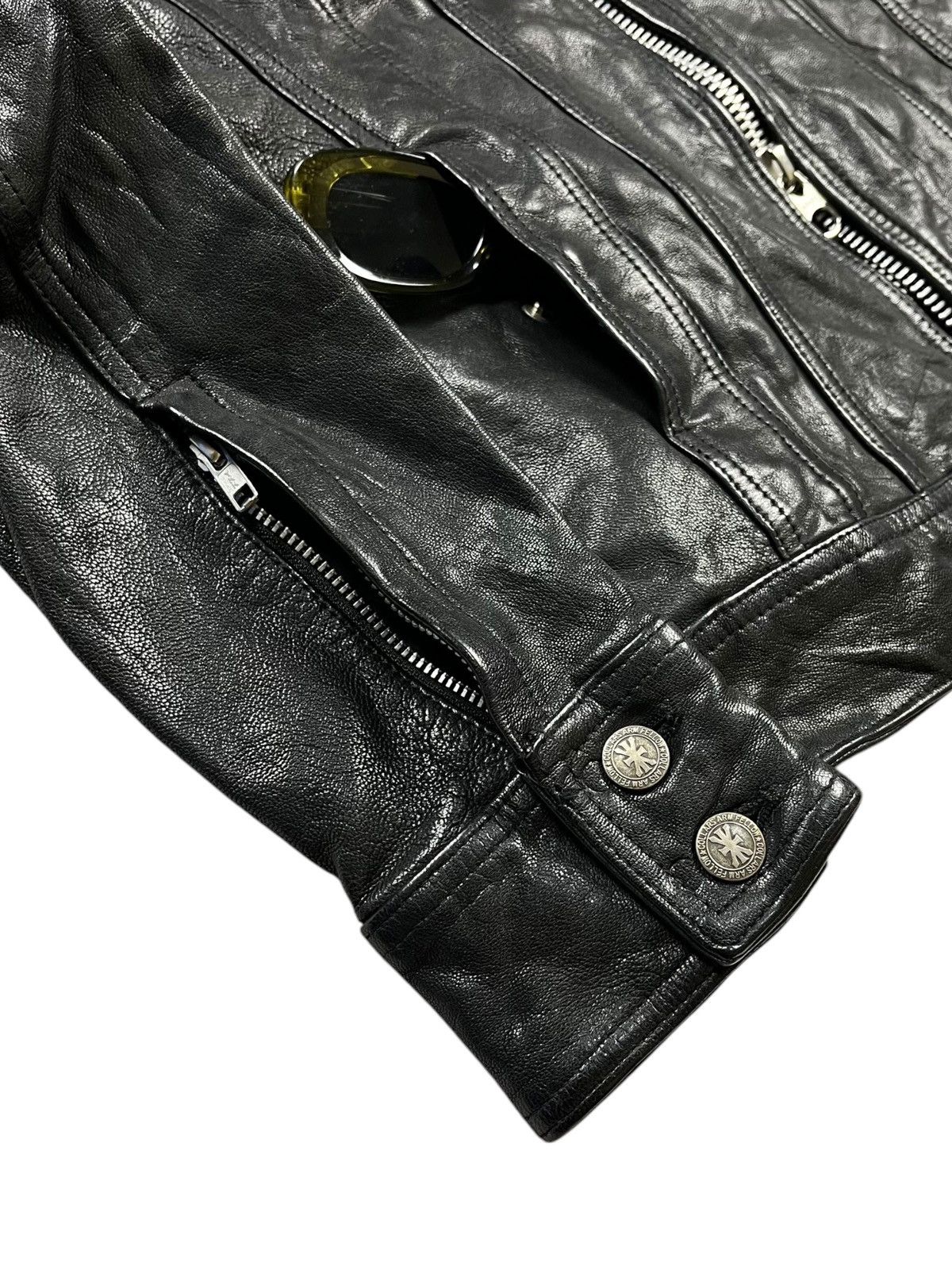 JACKROSE 2000s Jackrose x Collars - Skull Button Leather Jacket - Size US M / EU 48-50 / 2 - 10 Thumbnail