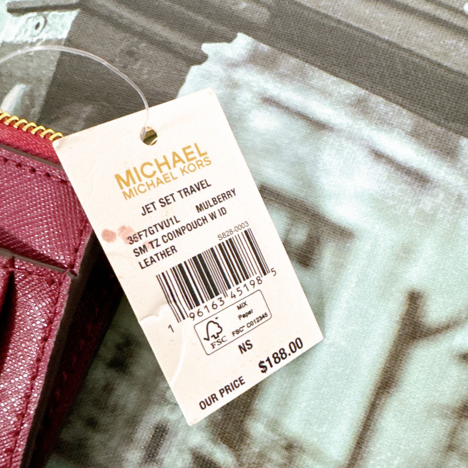 Michael Kors Michael Kors 35F7GTVU1L Small Saffiano Leather Coin Pouch Size ONE SIZE - 6 Thumbnail