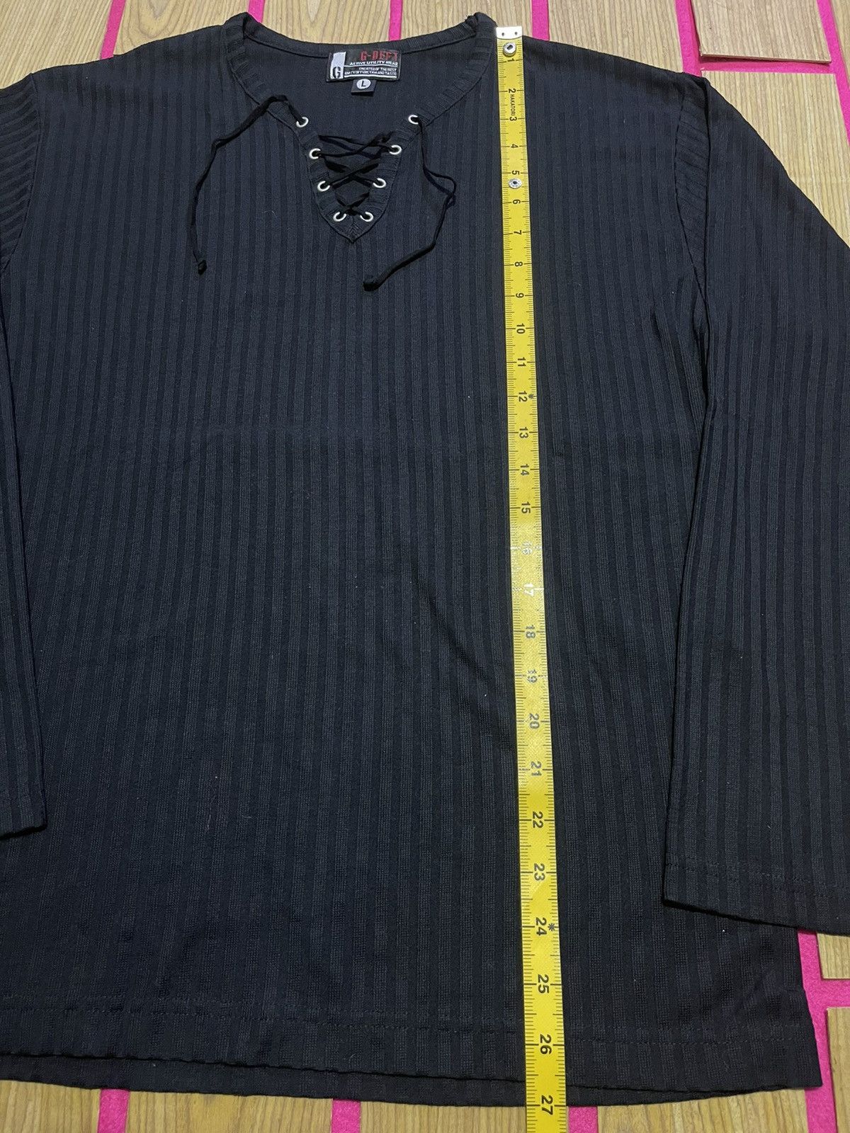 If Six Was Nine G-DEPT Y2K long sleeve t-shirt with drawstring neckline Size US L / EU 52-54 / 3 - 7 Thumbnail