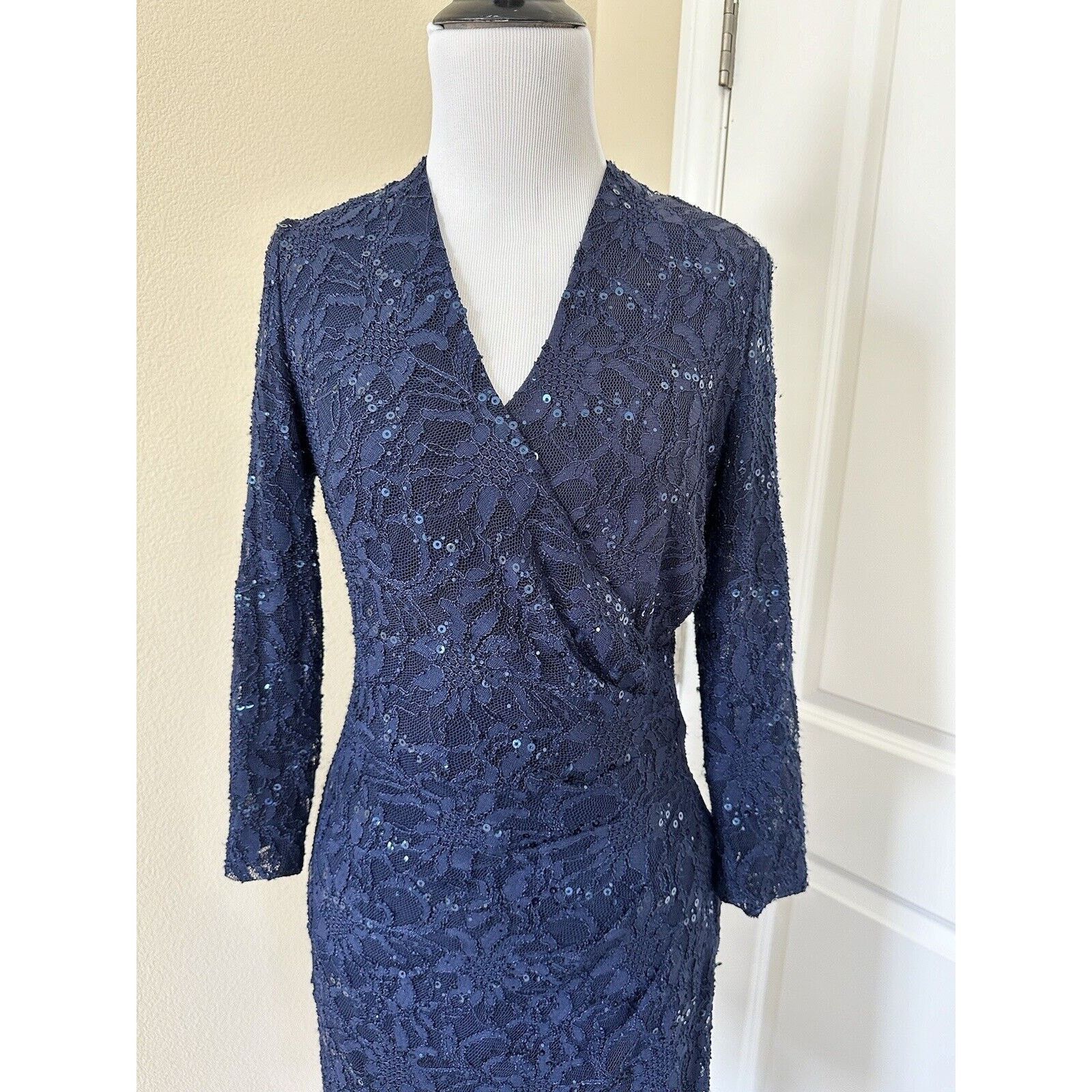 Ralph Lauren Ralph Lauren Blue Sequin Cocktail Dress Size 2 NWT Size XS / US 0-2 / IT 36-38 - 6 Thumbnail