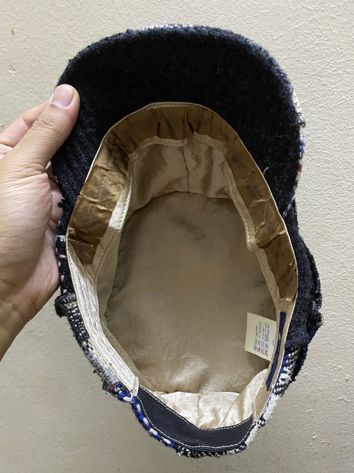 Japanese Brand OVERRIDE Patchwork Wool Casquette Cap Japan Brand Size ONE SIZE - 5 Thumbnail