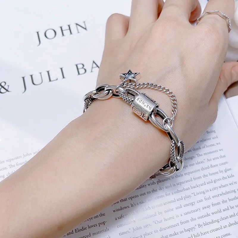 Jewelry Smile Face Thai Silver Female Tank Chains Jewelry Size ONE SIZE - 4 Thumbnail