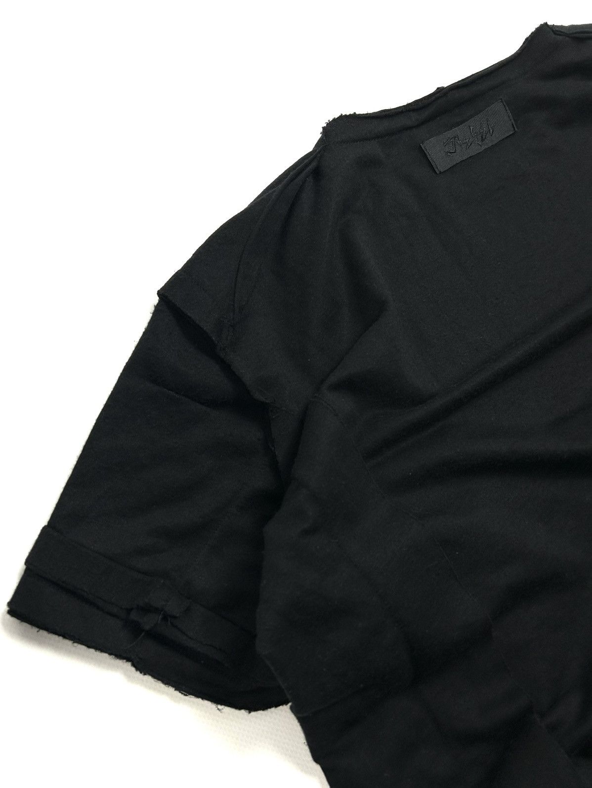 Diesel DIESEL Wmns Cropped Black Top Tee M Avant Garde Distressed Size M / US 6-8 / IT 42-44 - 11 Thumbnail