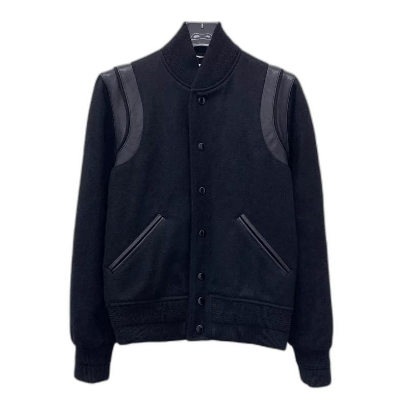 Saint Laurent Black Wool Collar Jacket-2507