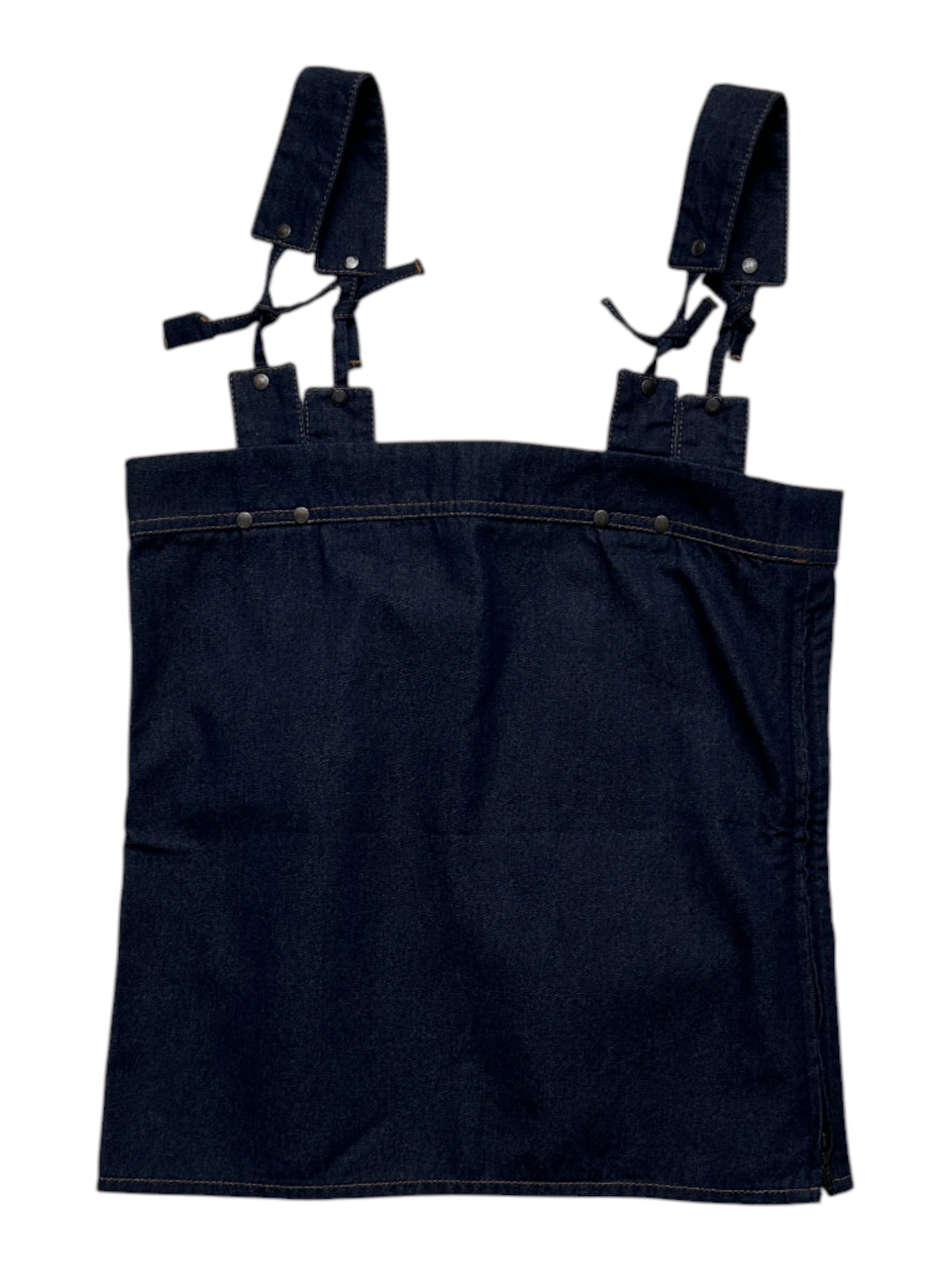 Yves Saint Laurent Yves Saint Laurent Blue Denim Vest With YSL Logo Tab Size XS / US 0-2 / IT 36-38 - 2 Thumbnail