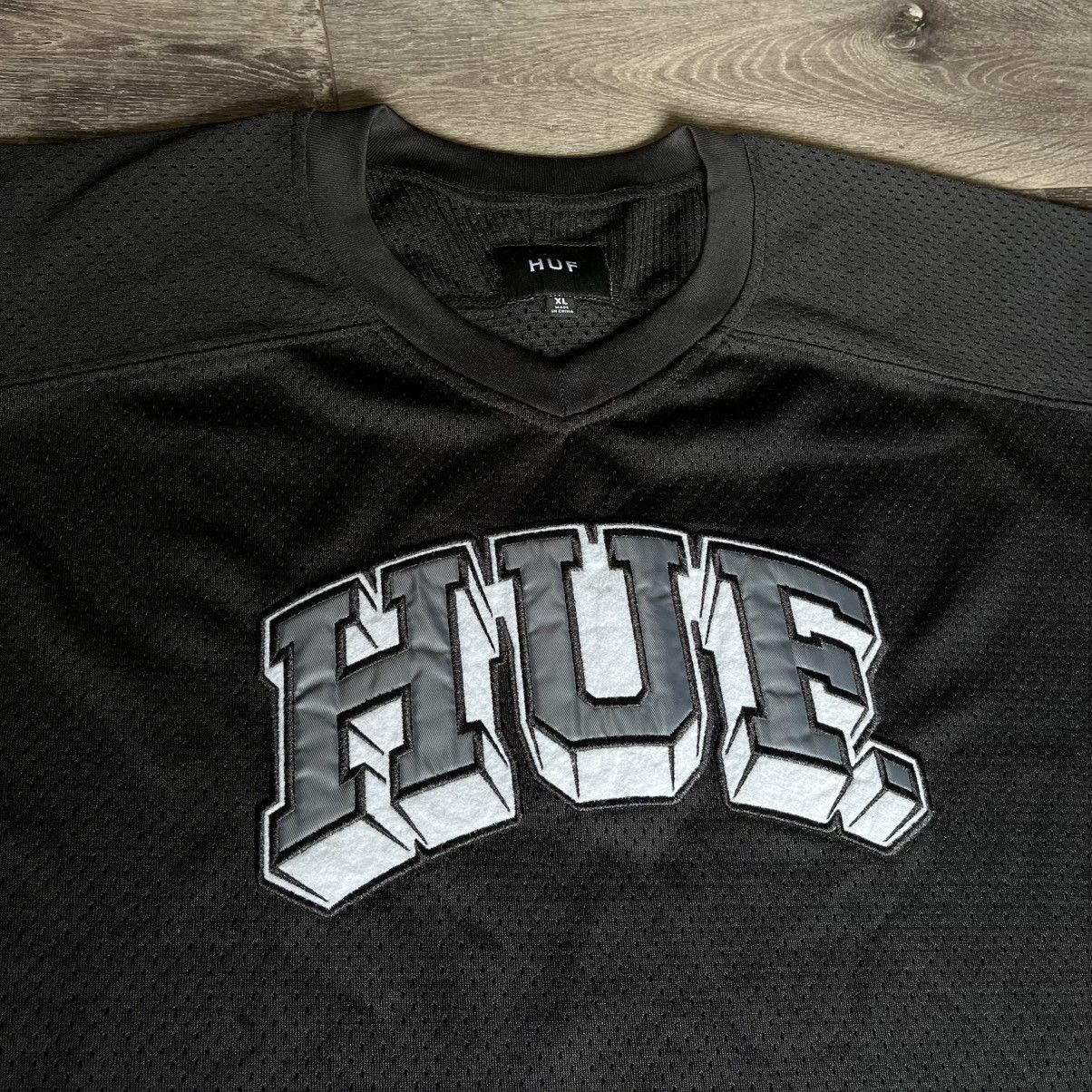 Huf × Vintage HUF Worldwide Fulton Arch Embroidered Logo Hockey Jersey Size US XL / EU 56 / 4 - 7 Thumbnail