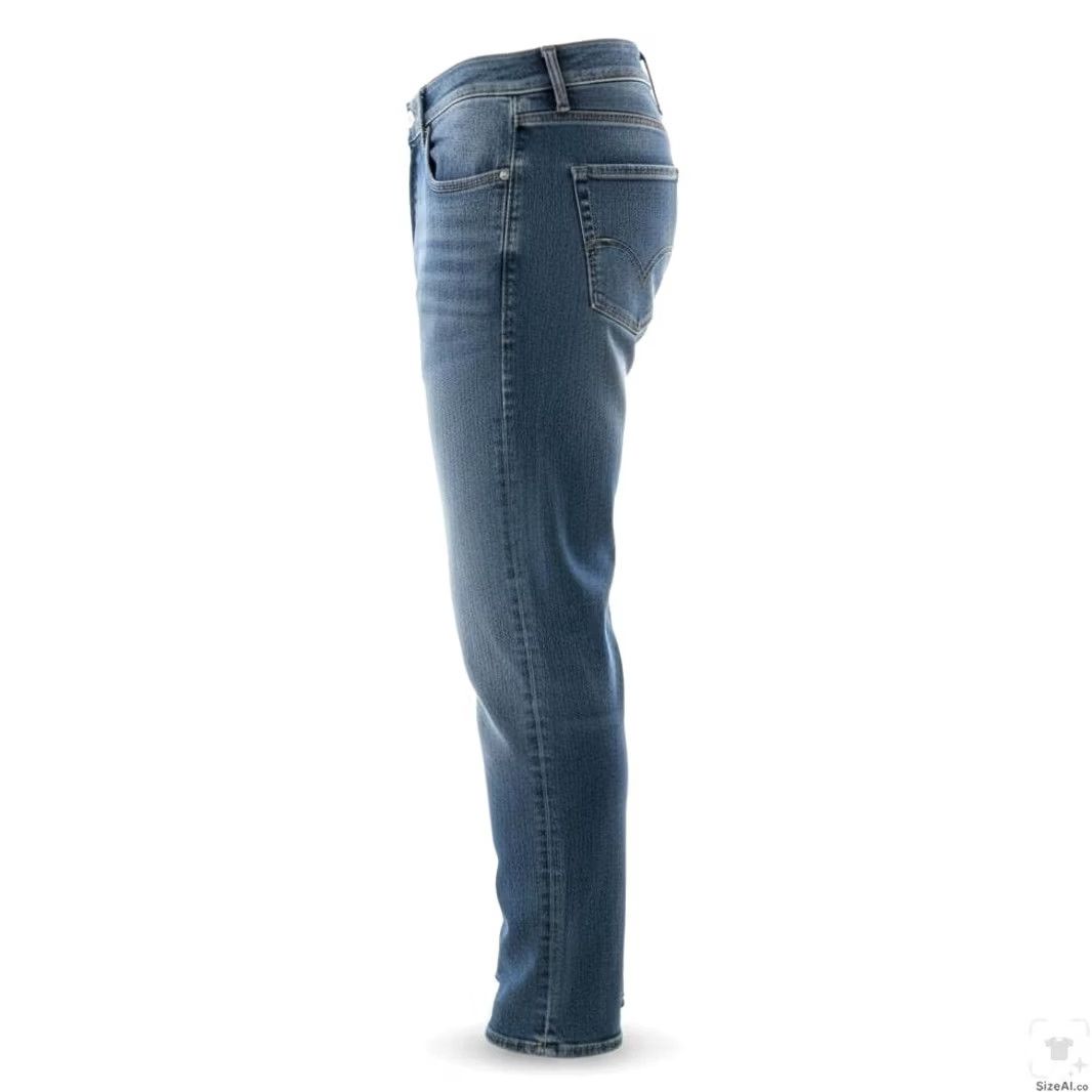 True Religion True Religion Geno Jeans Mens 36x31 Blue Light Wash Tapered Relaxed Zip Fly Logo 5-Pocket Denim Jeans Mens Regular Blue Light Wash Size US 36 / EU 52 - 3 Thumbnail