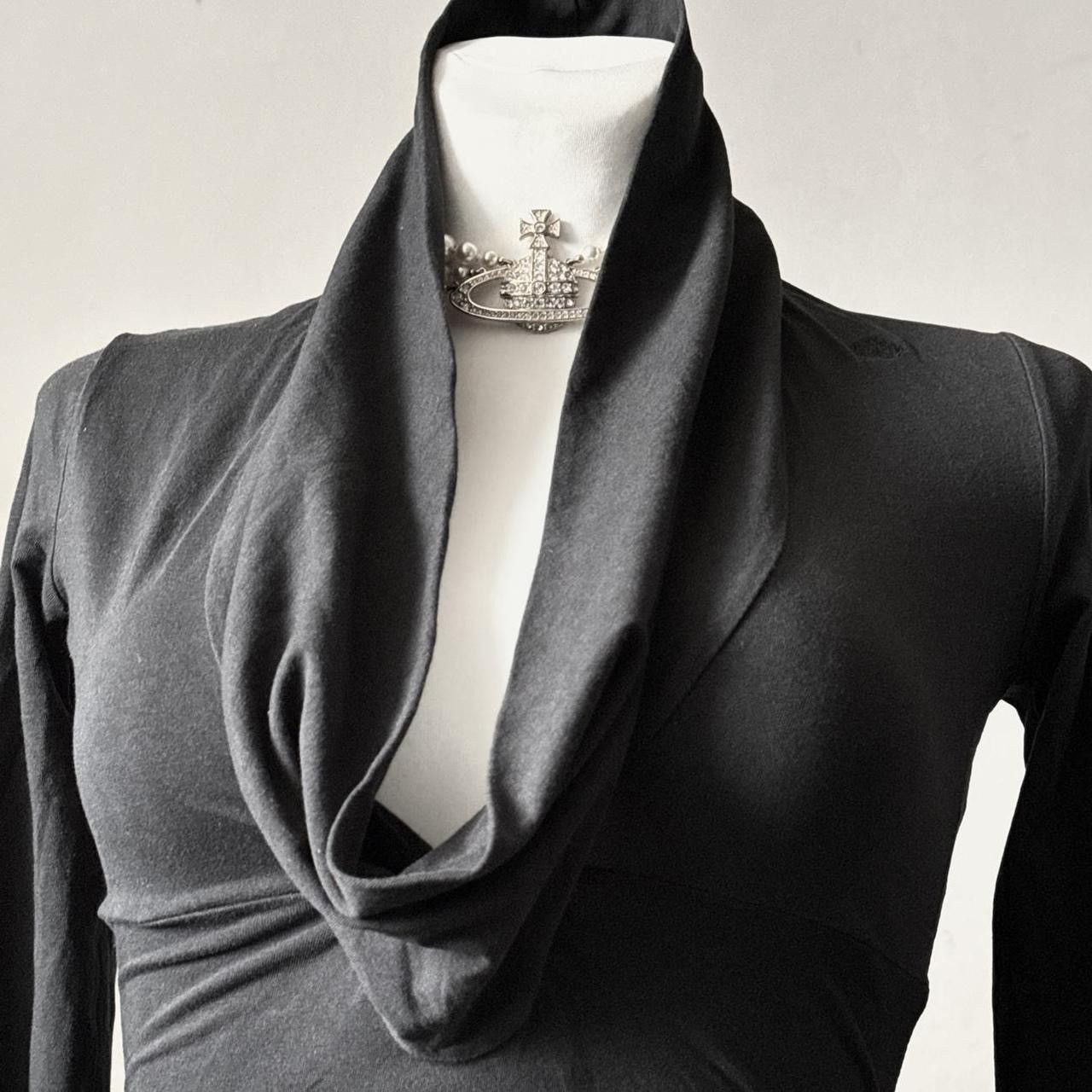 Vintage Stunning Avant - Garde draped top/ blouse Size S / US 4 / IT 40 - 3 Thumbnail