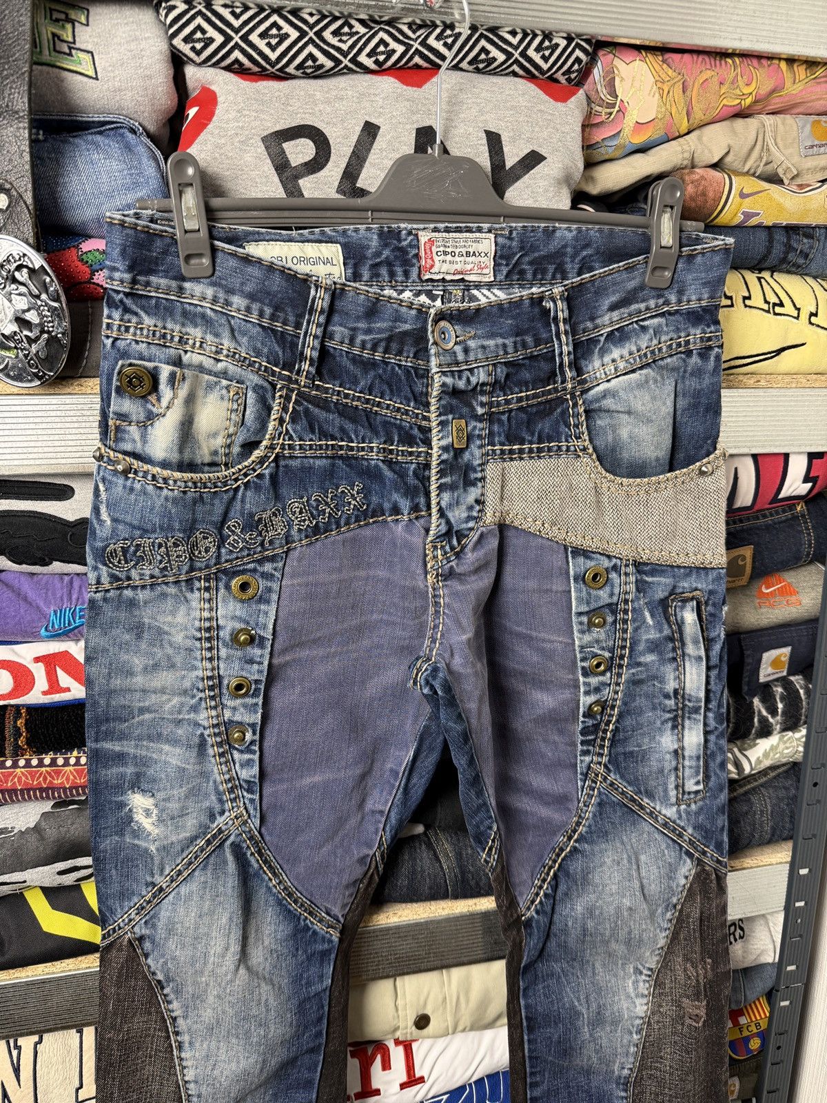 If Six Was Nine Vintage y2k Kapital style patchwork jeans avant garde Y2k Size US 32 / EU 48 - 3 Thumbnail