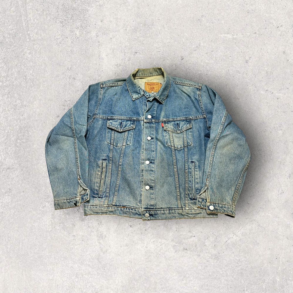 Vintage Vintage Atomic City denim jacket Size US L / EU 52-54 / 3 - 1 Thumbnail