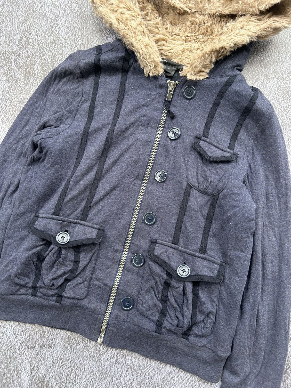 If Six Was Nine 💸BINDINGOFFER💸Marc jacobs zip faux fur hoodie LGB style Size US S / EU 44-46 / 1 - 4 Thumbnail