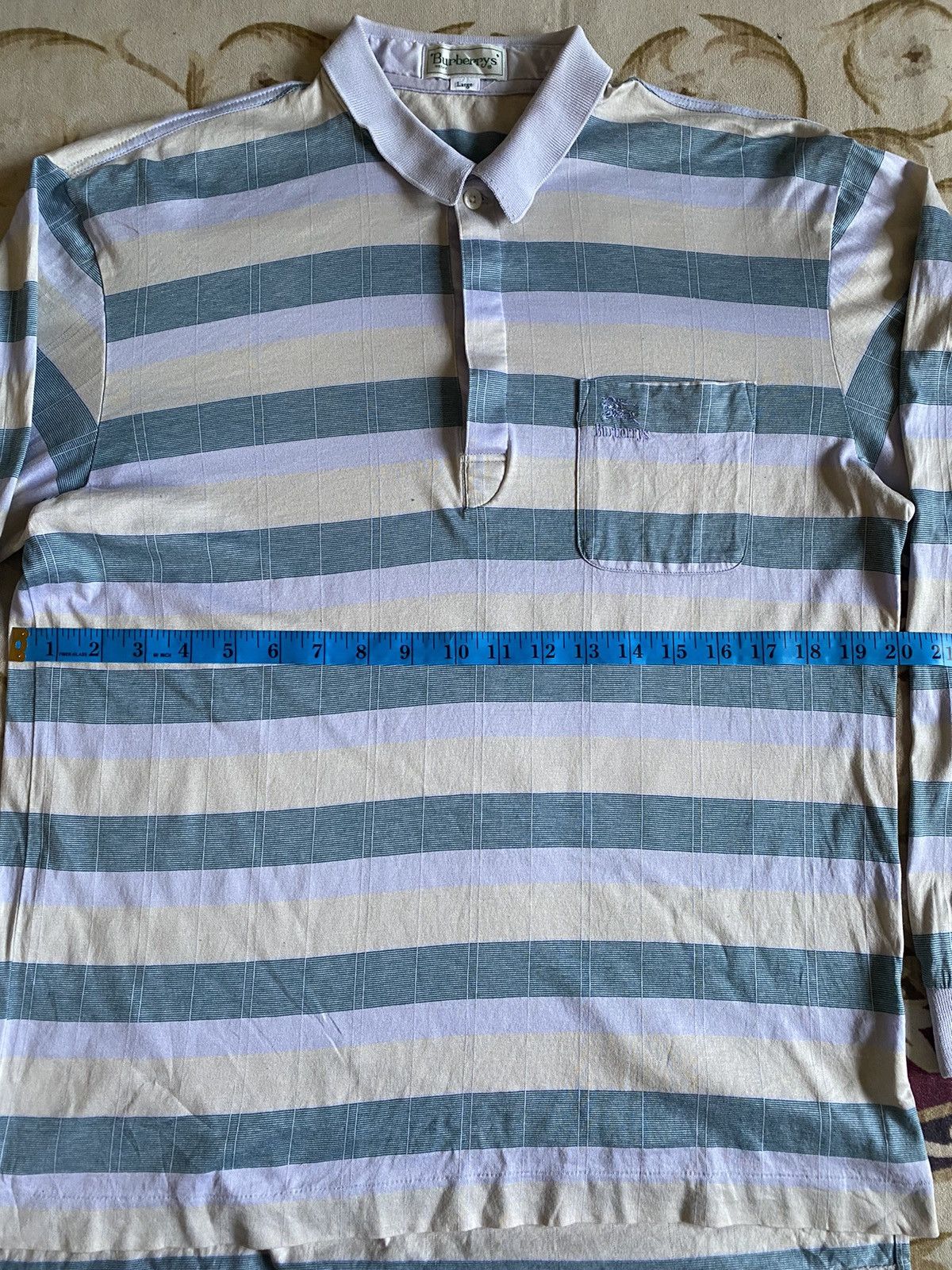 Burberry Vintage Burberry Striped Long Sleeve Size US M / EU 48-50 / 2 - 7 Thumbnail