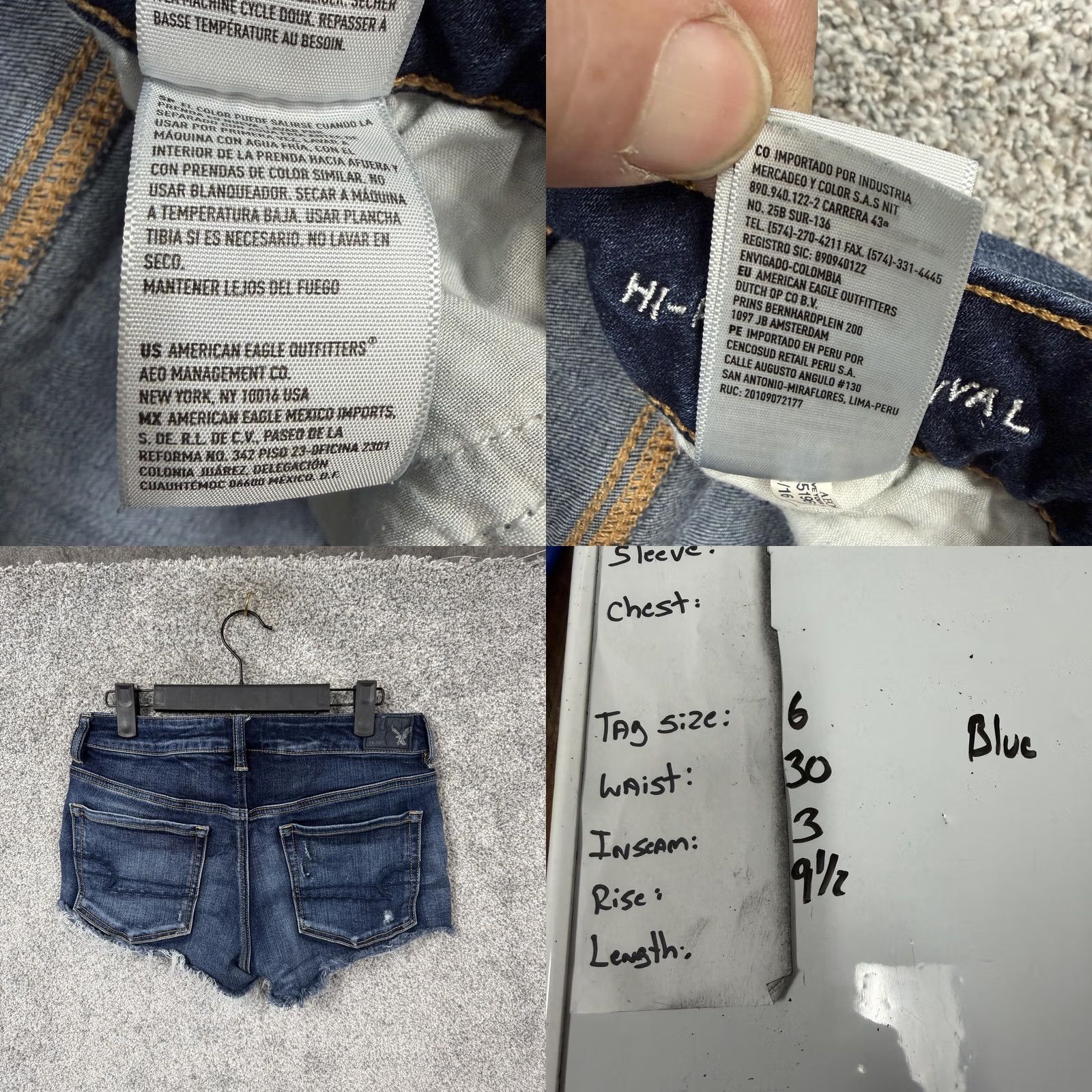 American Eagle Outfitters VINTAGE American Eagle Shorts 6 30x3 Rockstar Girlfriend Western Indie Chic Festivalcore Size 28" / US 6 / IT 42 - 9 Thumbnail