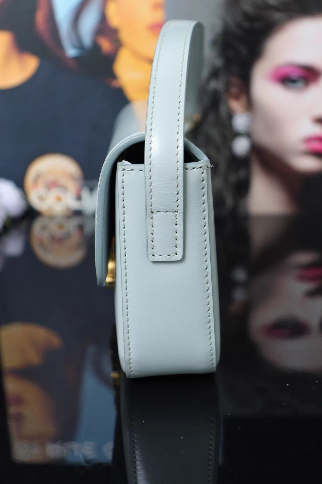 Celine Celine Triomphe Armpit Bag 20x11x4 22Y No Acc Size ONE SIZE - 3 Thumbnail