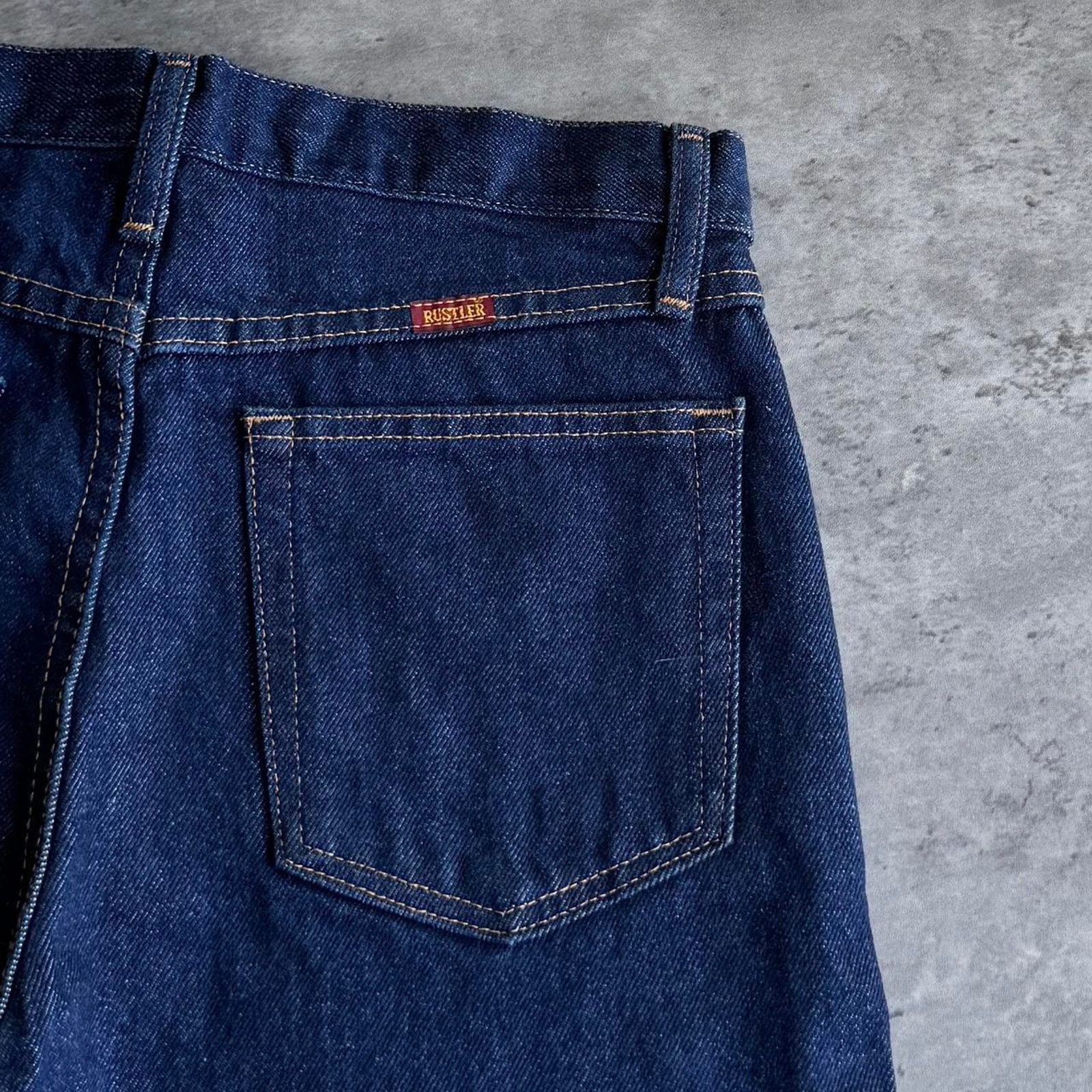Rustler × Vintage Vintage Y2K Levi’s Style Rustler Dark Wash Blue Denim Jeans Size US 29 - 3 Thumbnail