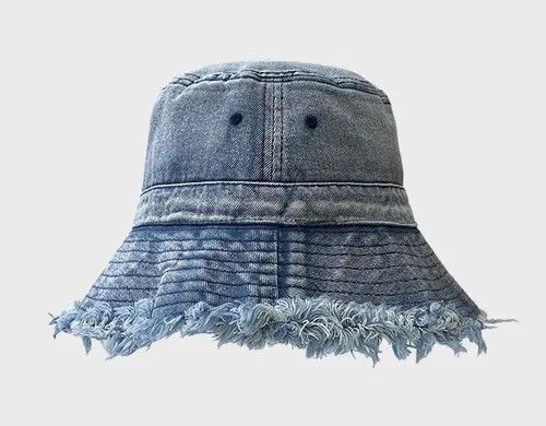 Other washed denim frayed bucket hat Size ONE SIZE - 7 Thumbnail