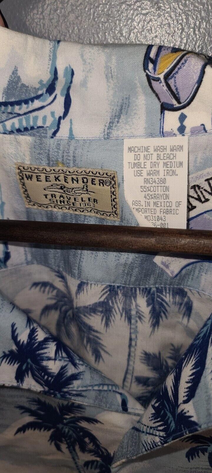 Designer Weekender Traveler Shirt Speedboats Men's 2X Hawaiian XXL Size US XXL / EU 58 / 5 - 5 Thumbnail