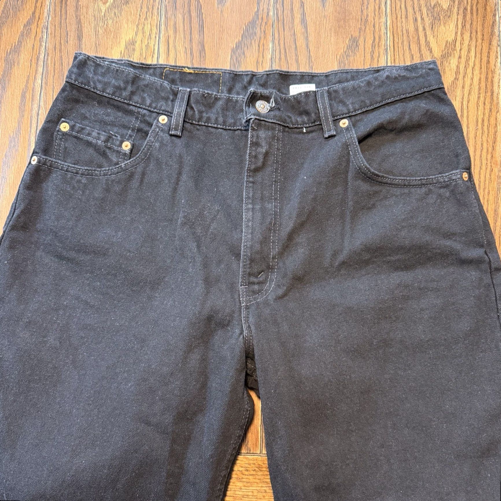 Levi's VINTAGE Levis Jeans 560 Comfort Loose Tapered Leg Black Mens 36x30 USA Made Size US 36 / EU 52 - 3 Thumbnail
