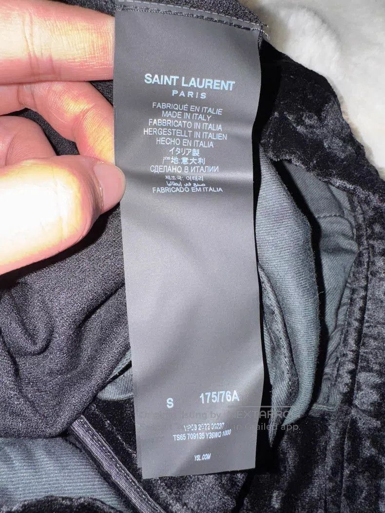 Saint Laurent Paris Saint Laurent Paris size S Velvet Elastic Men's Long Pants Size US 27 - 4 Thumbnail