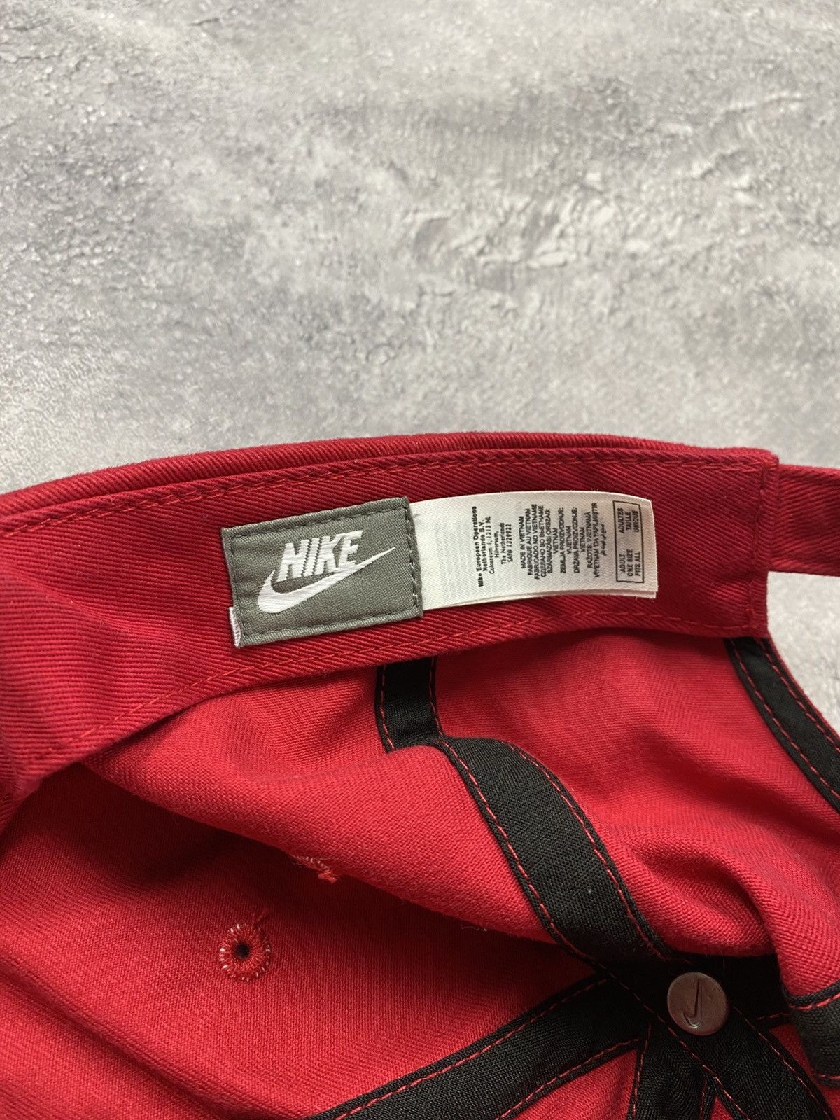 Nike Vintage Nike Cap Red Hat Y2K Spell Out Swoosh Logo 00s Size ONE SIZE - 12 Thumbnail