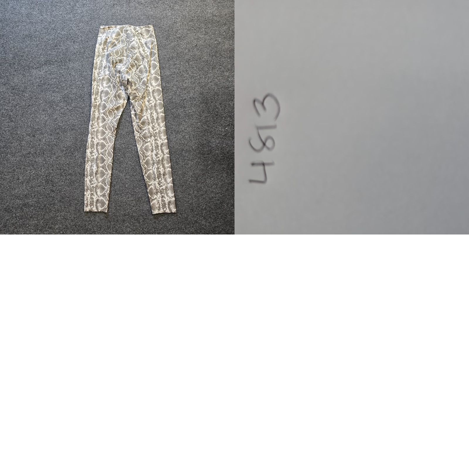 Commando Commando Pants Womens XS Gray Snakeskin Vegan Leather Skinny Stretch Casual Size 26" / US 2 / IT 38 - 8 Thumbnail