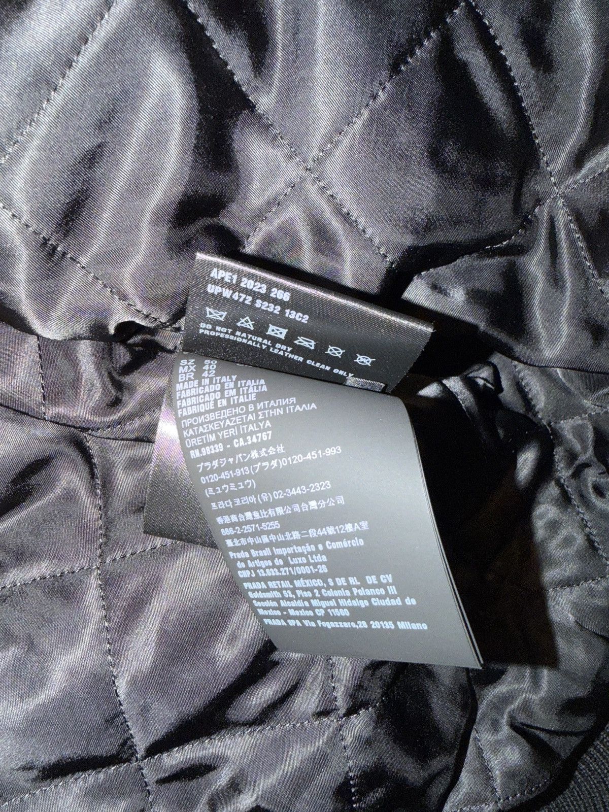 Prada Black Leather Jacket Size US L / EU 52-54 / 3 - 5 Thumbnail