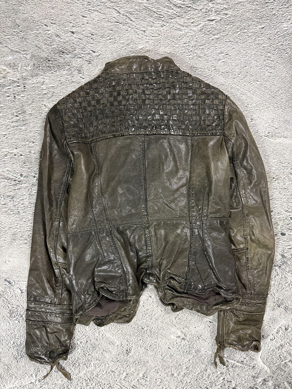 tigha Tigha leather jacket brown vintage avant garde Size S / US 4 / IT 40 - 7 Thumbnail