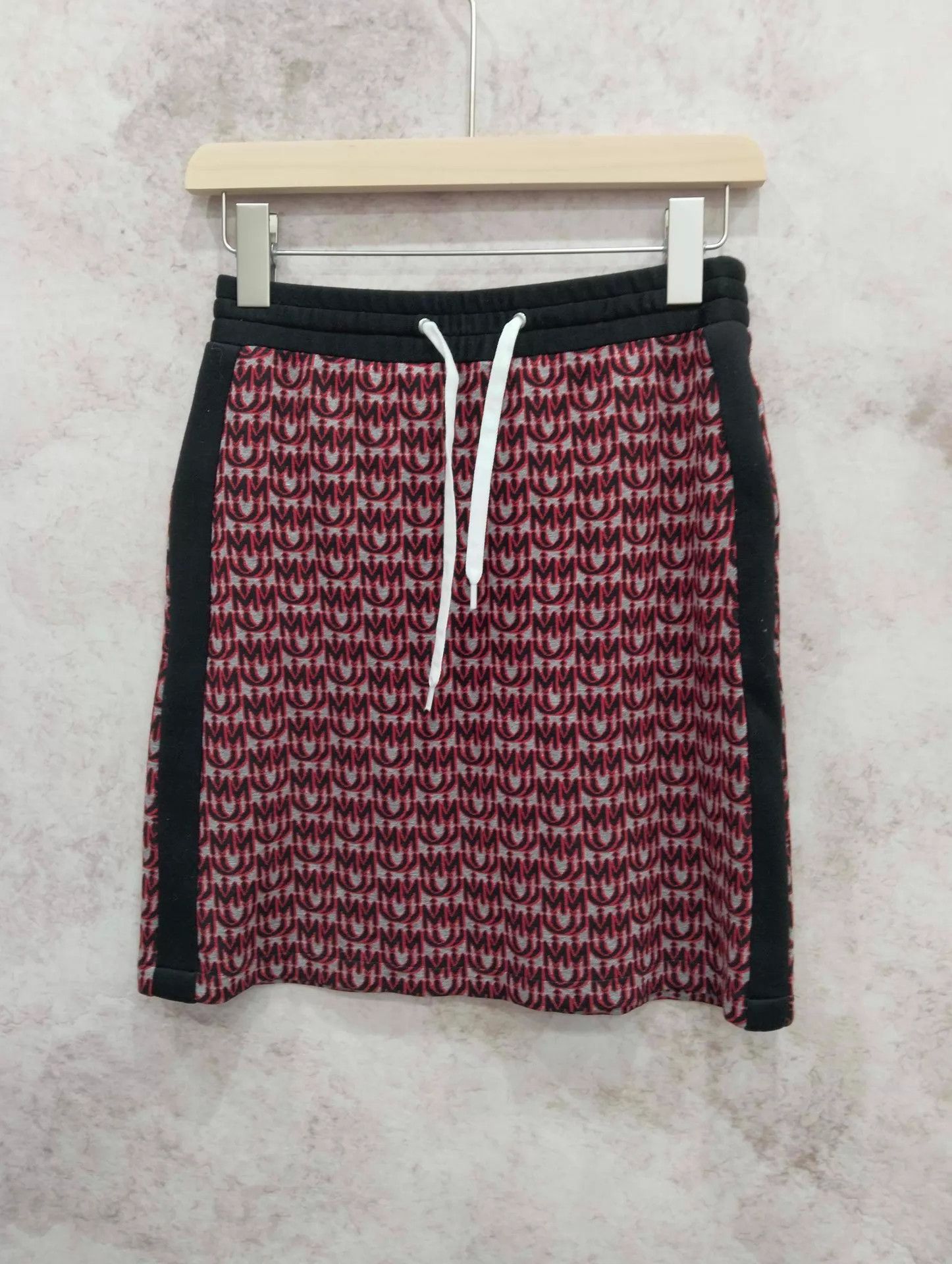 Miu Miu MIU MIU logo all over print knit skirt XS Size XS / US 0-2 / IT 36-38 - 1 Thumbnail