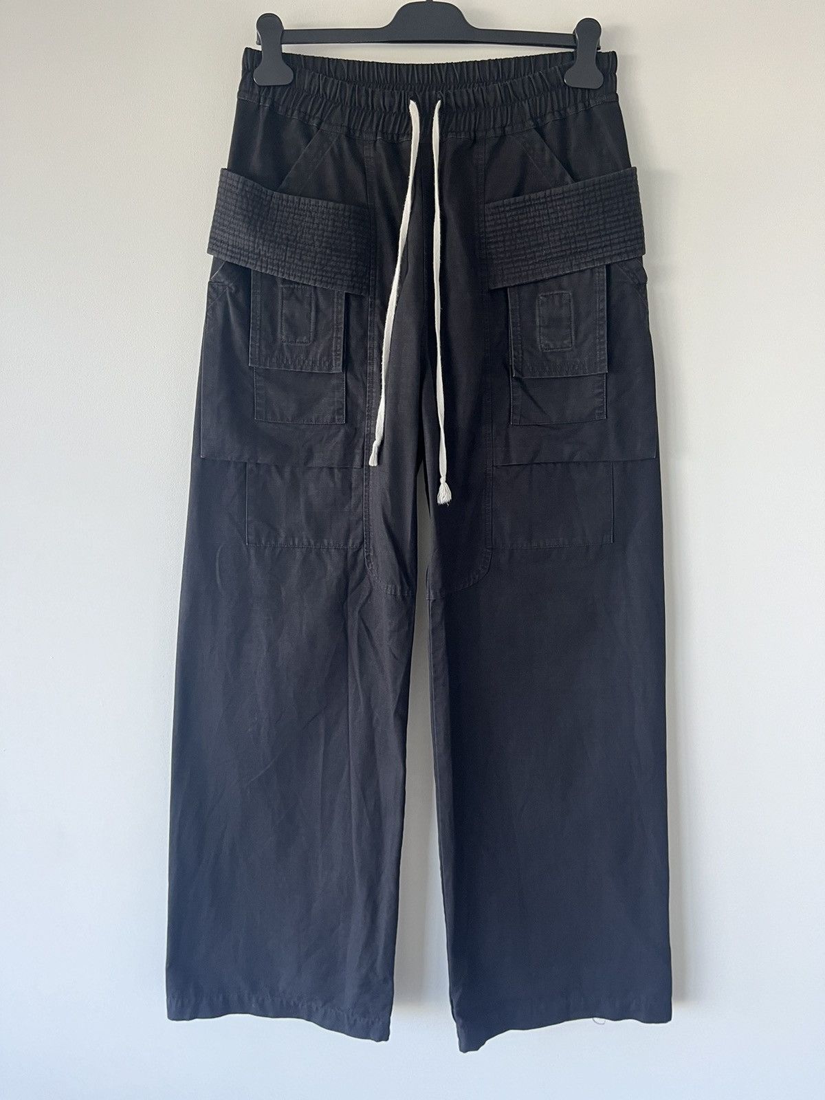 RICK OWENS X RICK OWENS DRKSHDW CREATCH STRAIGHT LEG RIPSTOP CARGO PANTS