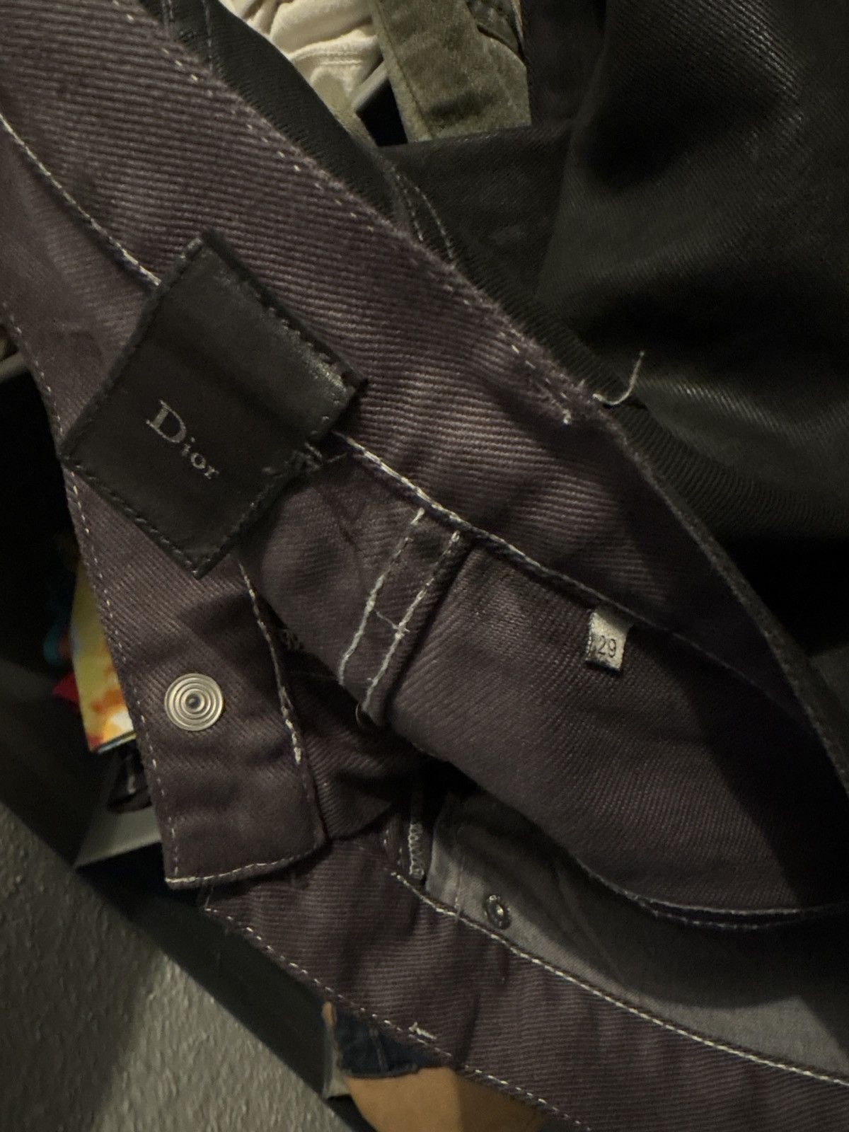 Dior 2005 Waxed Destroyed Denim Size US 29 - 11 Thumbnail