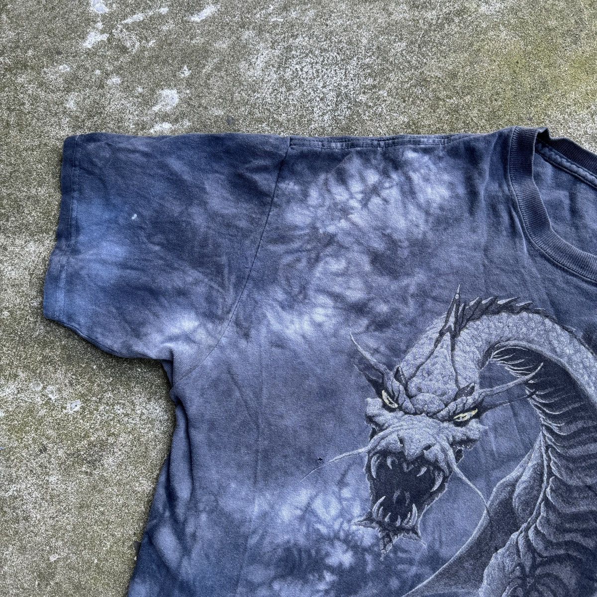 Vintage Y2K Faded Dragon Thrashed Distressed Tee ERD Grunge Size US XL / EU 56 / 4 - 7 Thumbnail