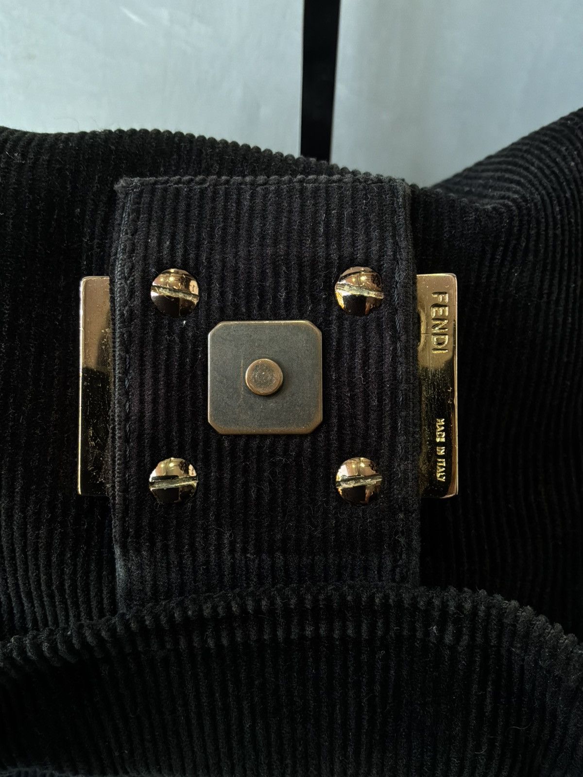 Fendi 2000s Fendi - Curdoroy on Copper Hardware Mamma Baguette Bag Size ONE SIZE - 18 Thumbnail