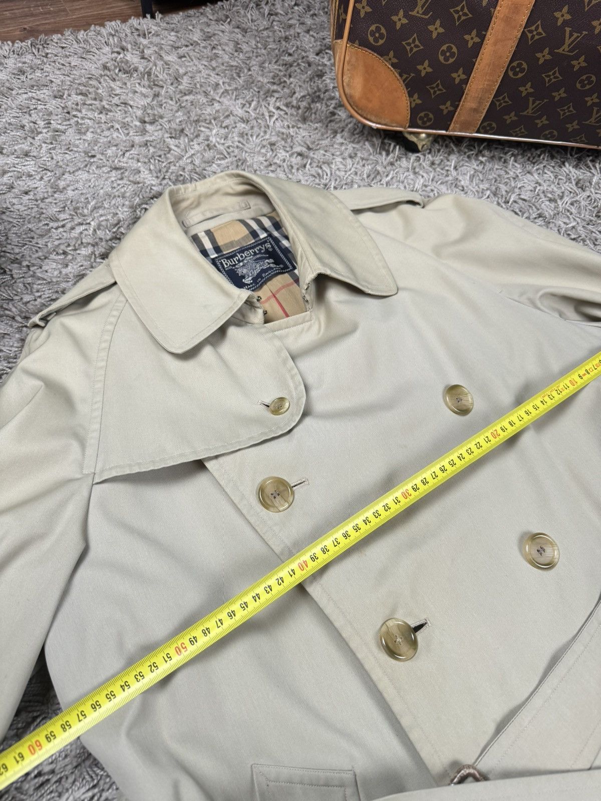 Burberry Vintage trench coat Burberry original luxury streetwear item Size L / US 10 / IT 46 - 2 Thumbnail