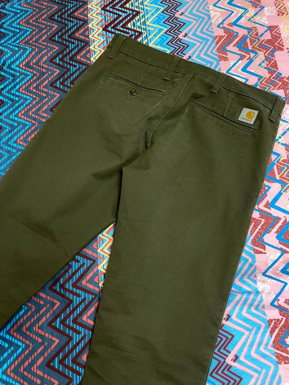Carhartt vintage jeans pants Y2K Carhartt WIP logo streetwear Size US 31 - 14 Thumbnail