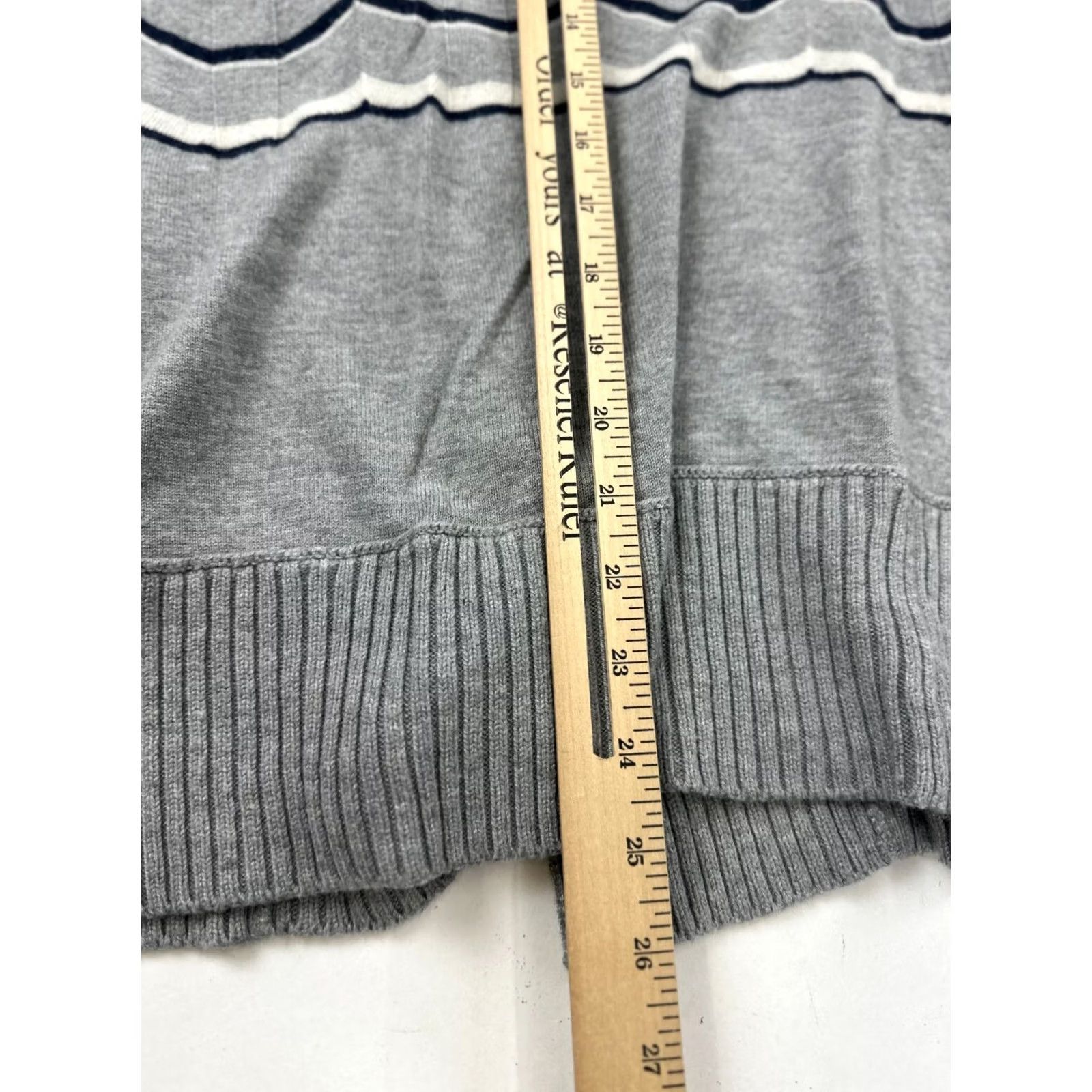 Banana Republic Banana Republic Sweater Womens M Gray Merino Wool Cardigan Open Front Size M / US 6-8 / IT 42-44 - 7 Thumbnail