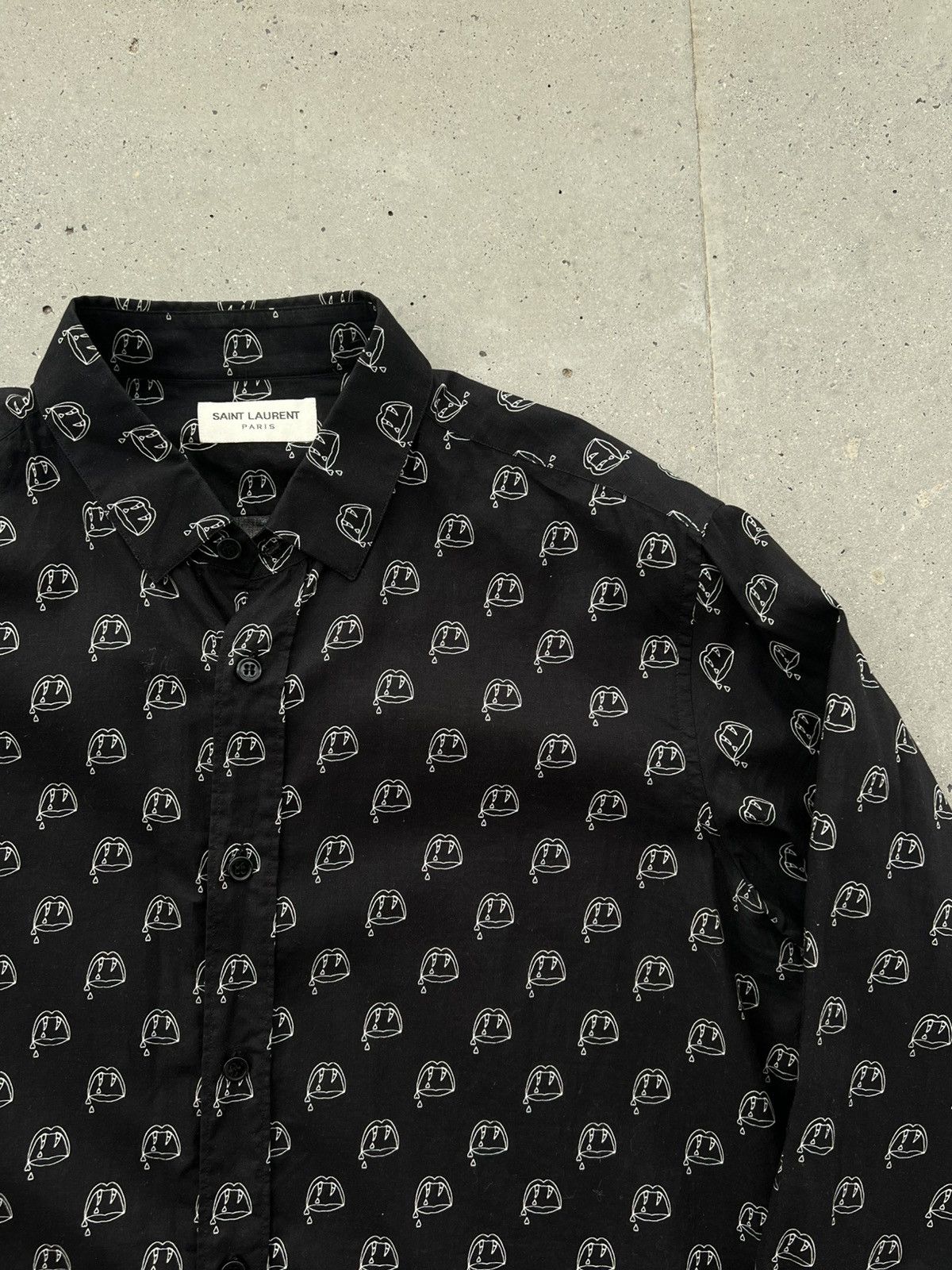 Hedi Slimane × Saint Laurent Paris × Yves Saint Laurent *RARE* Hedi Slimane YSL SLP Saint Laurent Paris Vampir shirt Size US L / EU 52-54 / 3 - 2 Thumbnail