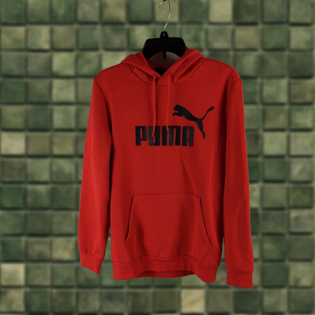 Puma PUMA Men S Red Pullover Big Logo Hoodie Sweatshirt Regular Fit Hooded Size US S / EU 44-46 / 1 - 1 Thumbnail