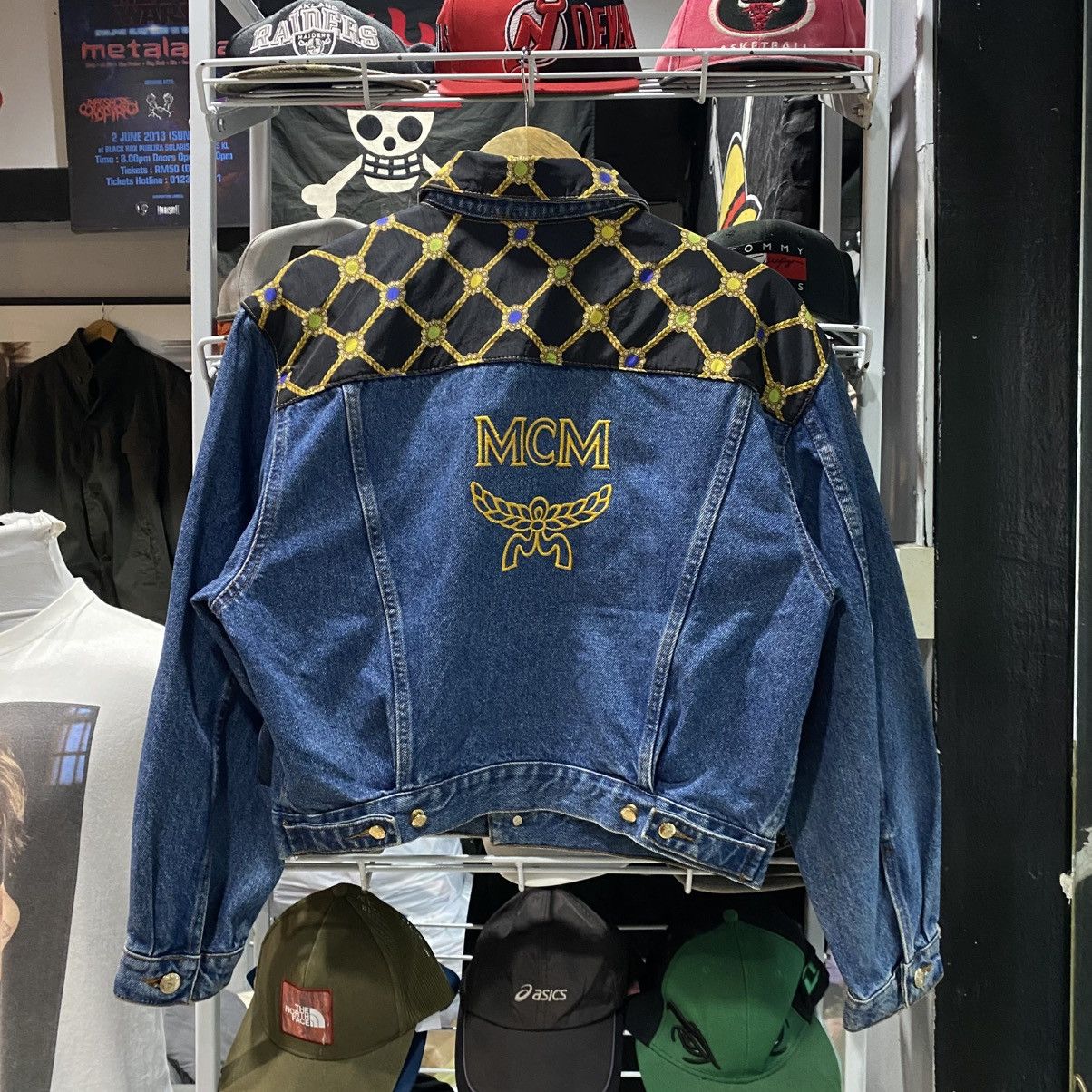 MCM × Vintage Vtg 90’s MCM denim jacket Size US S / EU 44-46 / 1 - 1 Thumbnail