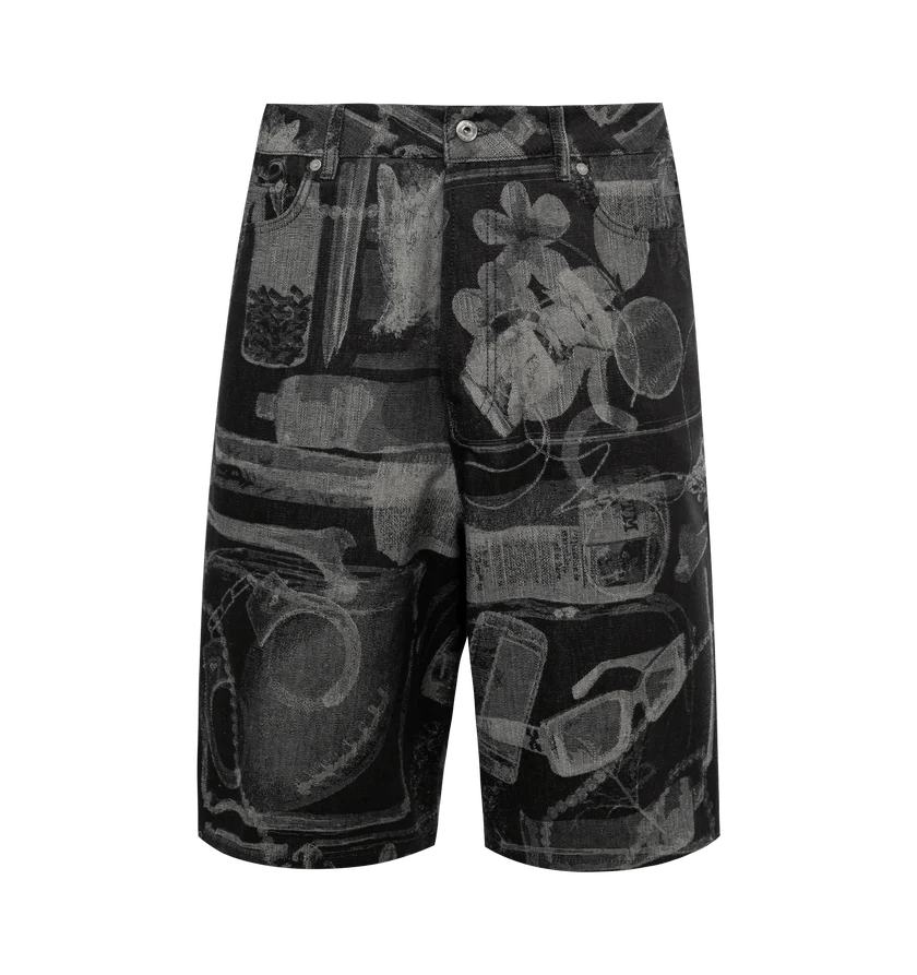 o1h1sh10624 Shorts in Black & White