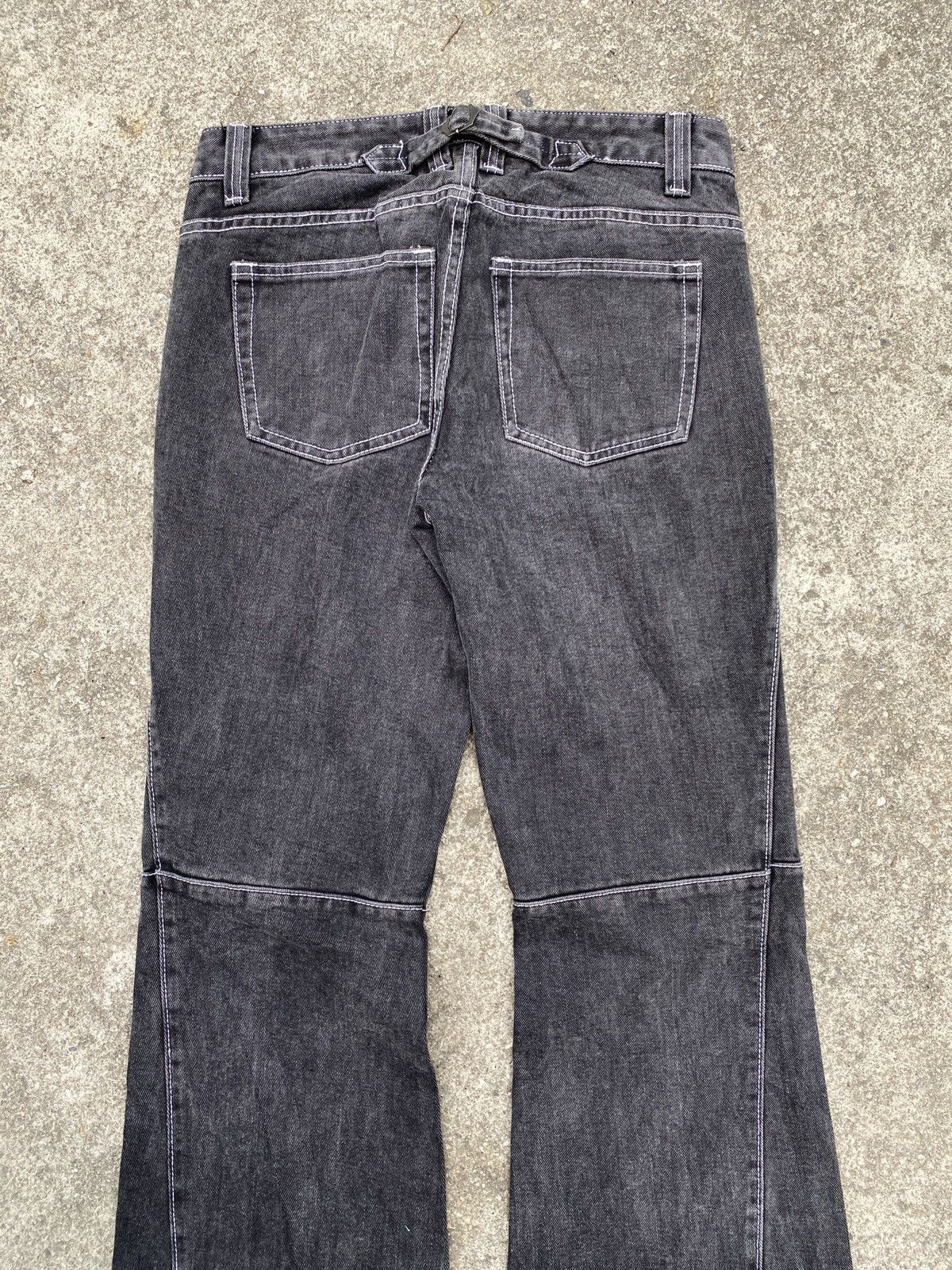 If Six Was Nine × Japanese Brand × Le Grande Bleu (L.G.B.) John Galt Buckle Back Flare Denim Size US 30 / EU 46 - 6 Thumbnail