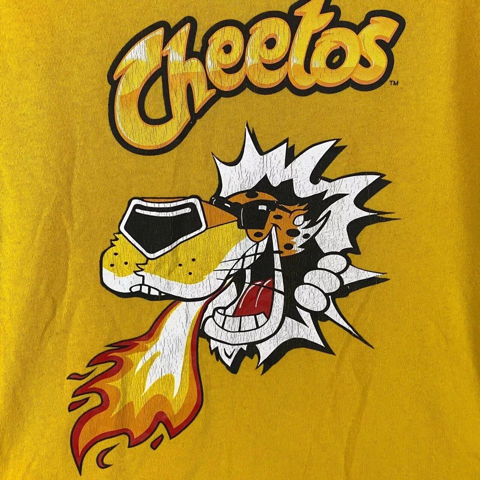 Forever 21 Flamin Hot Cheetos Shirt Men's M Crew Neck Distressed Size US M / EU 48-50 / 2 - 2 Thumbnail