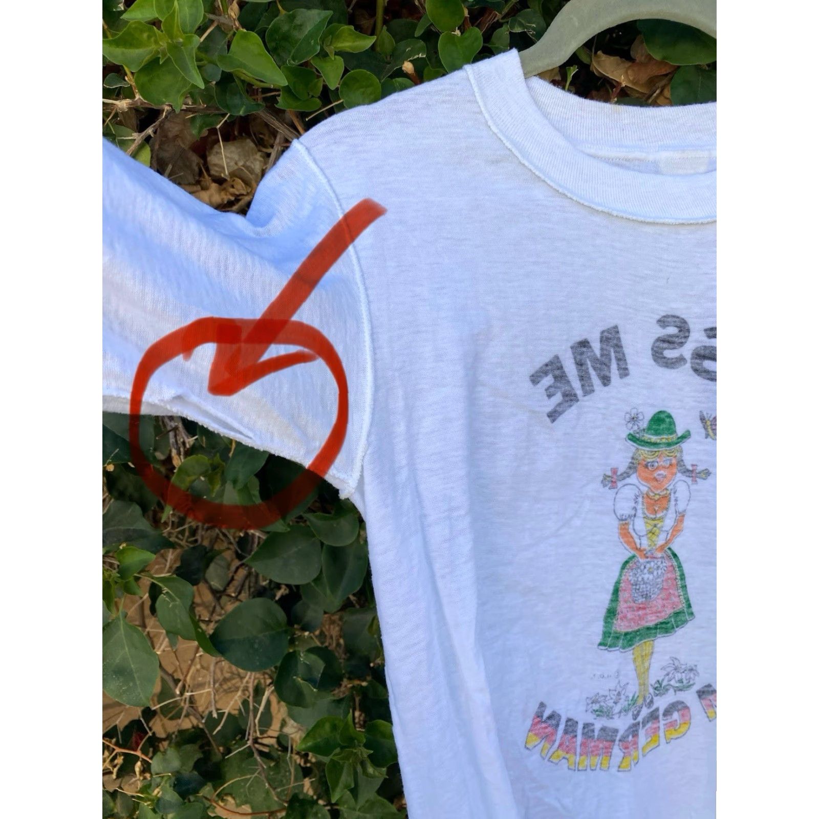 Vintage VINTAGE Kiss Me I’m German T Shirt Diamond Tag Size S White 34–36 USA Made Tee Mens Graphic Tee 1970s 1980s Decade 70s 80s Size US S / EU 44-46 / 1 - 7 Thumbnail
