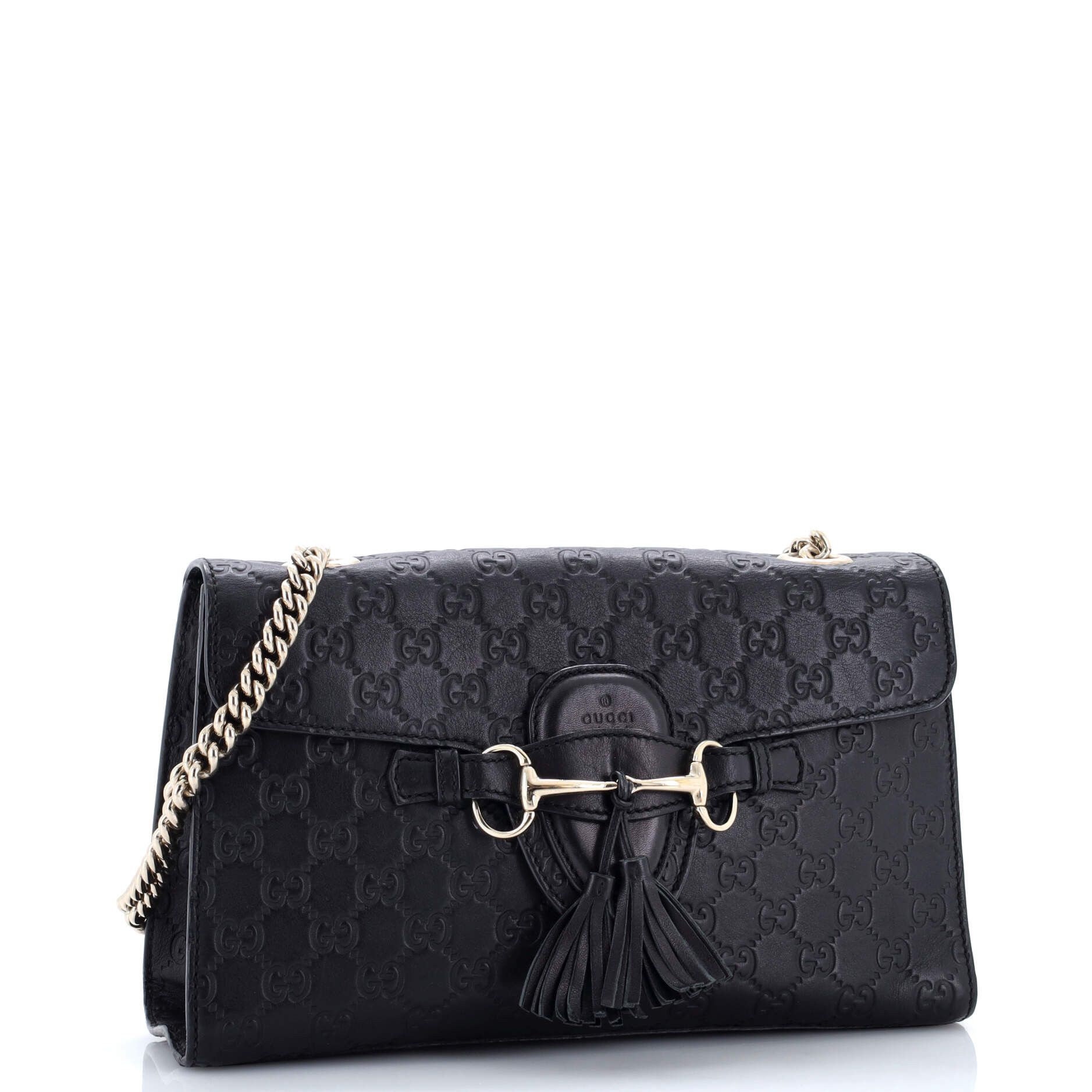 Gucci Emily Chain Flap Bag ssima Leather Medium Size ONE SIZE - 1 Thumbnail