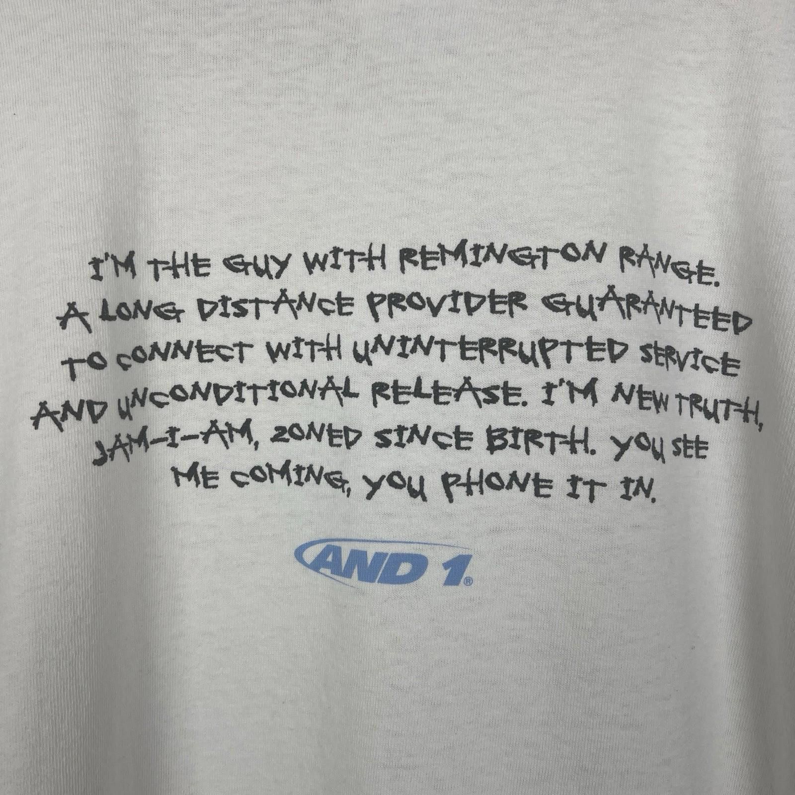 JW Anderson Vintage 2000s Y2K And 1 Street Basketball White T Shirt XL Size US XL / EU 56 / 4 - 4 Thumbnail