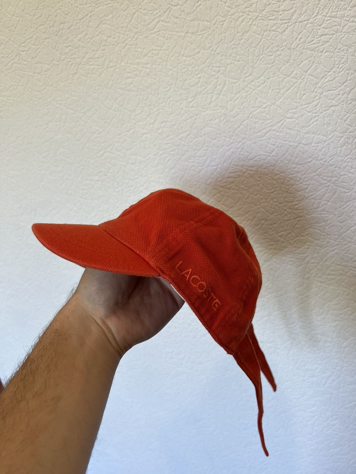 Lacoste VINTAGE LACOSTE HAT CAP Orange Size ONE SIZE - 2 Thumbnail